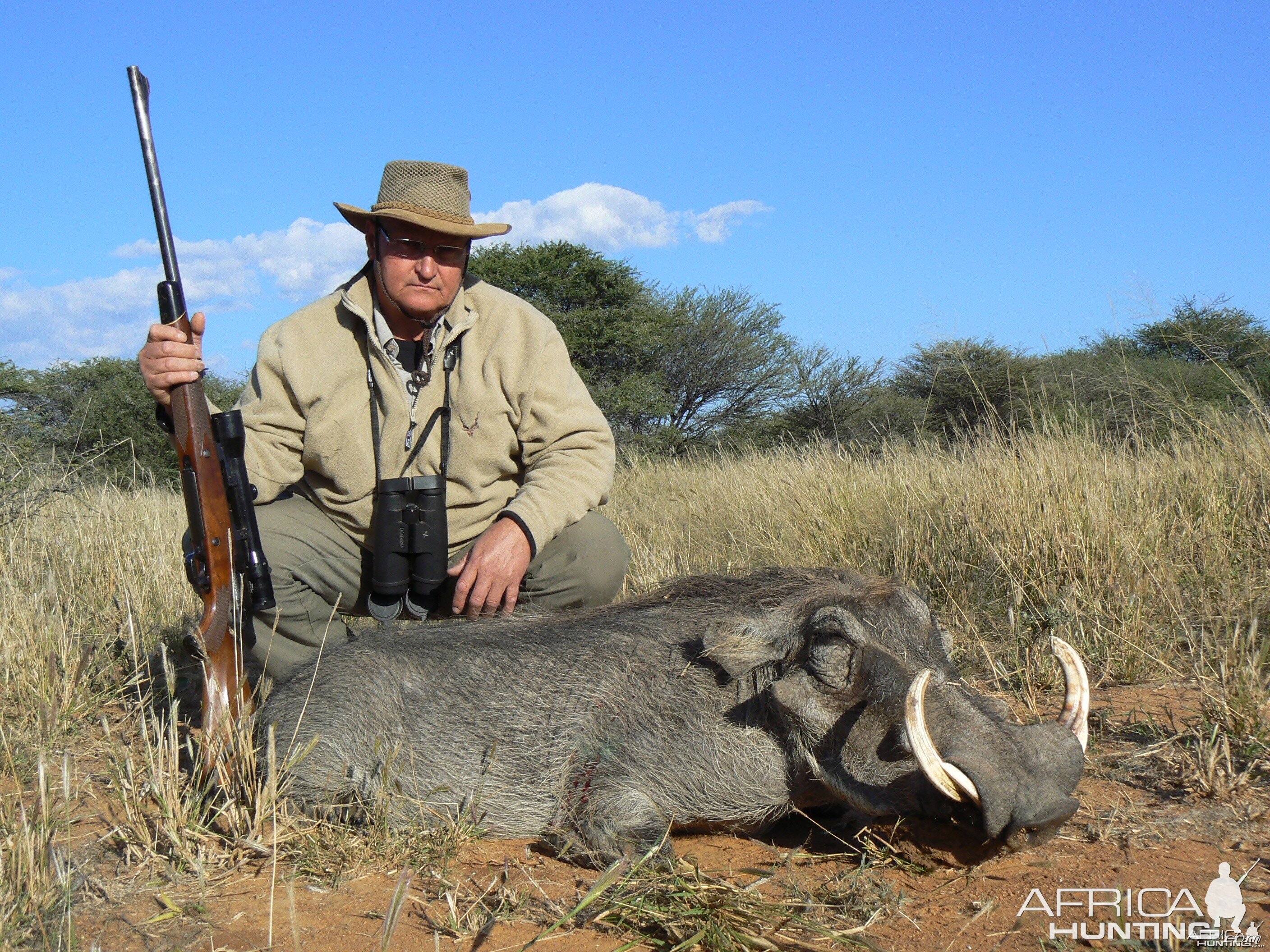 Hunting Warthog in Namibia