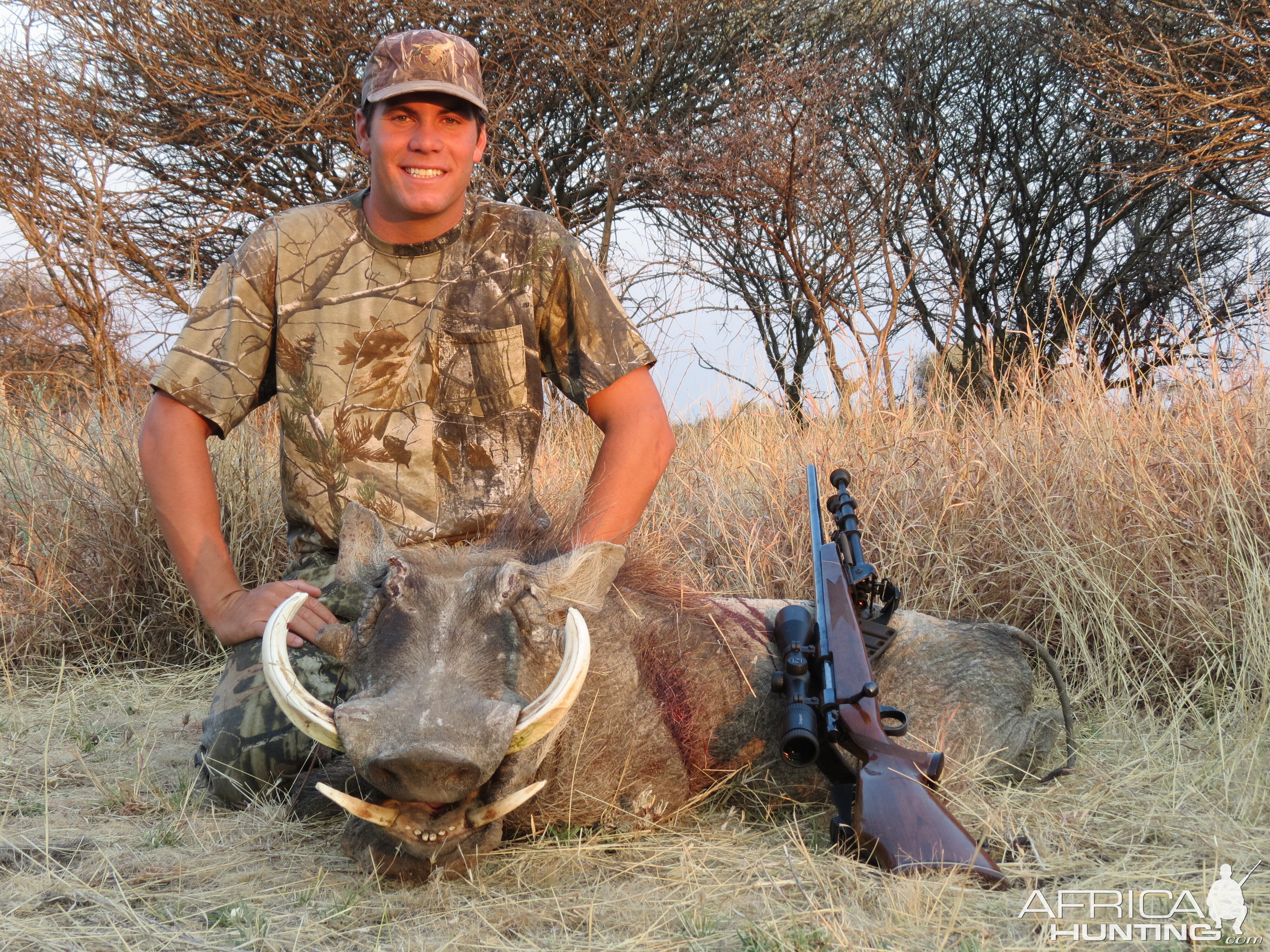 Hunting Warthog in Namibia