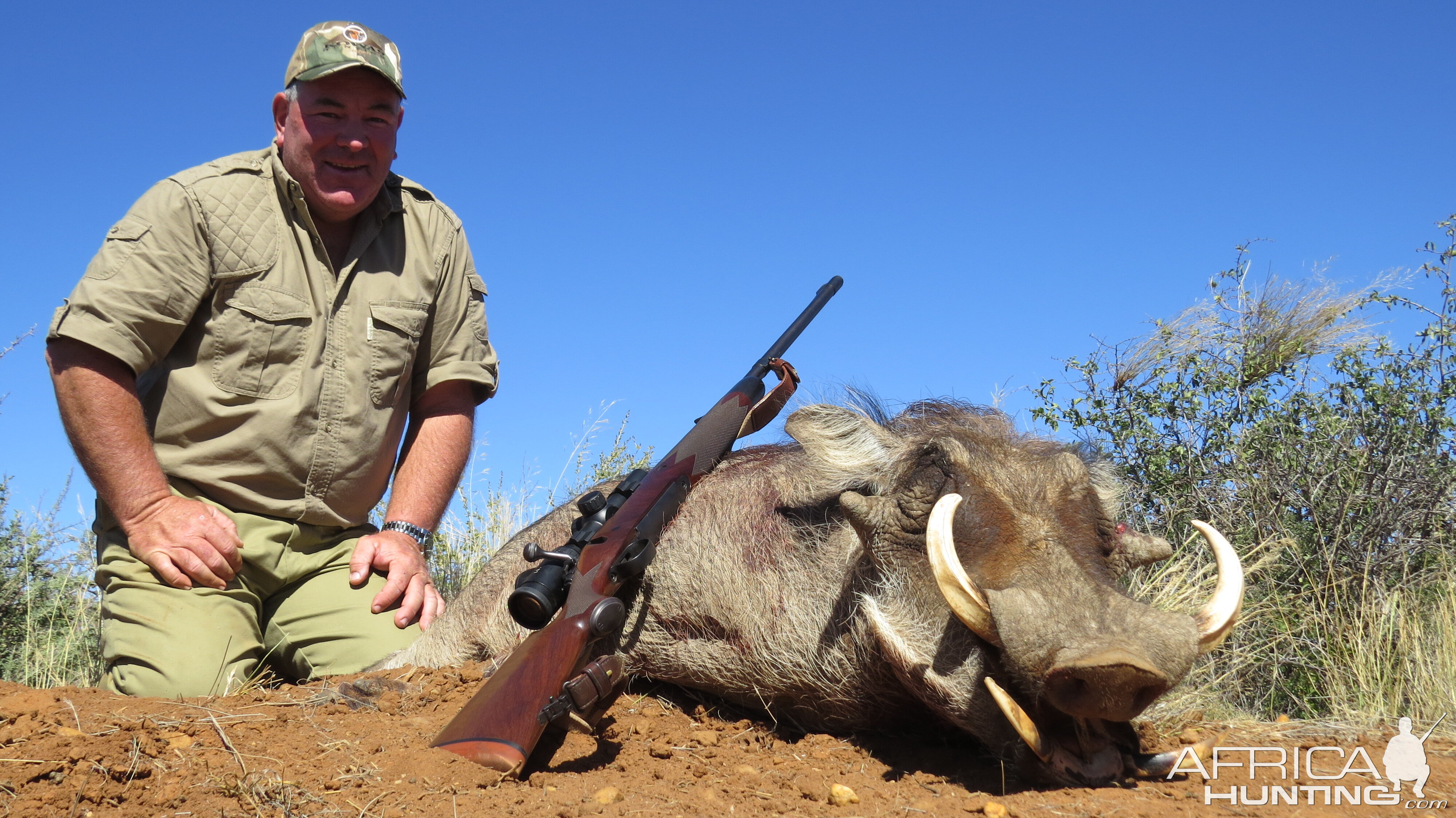 Hunting Warthog in Namibia