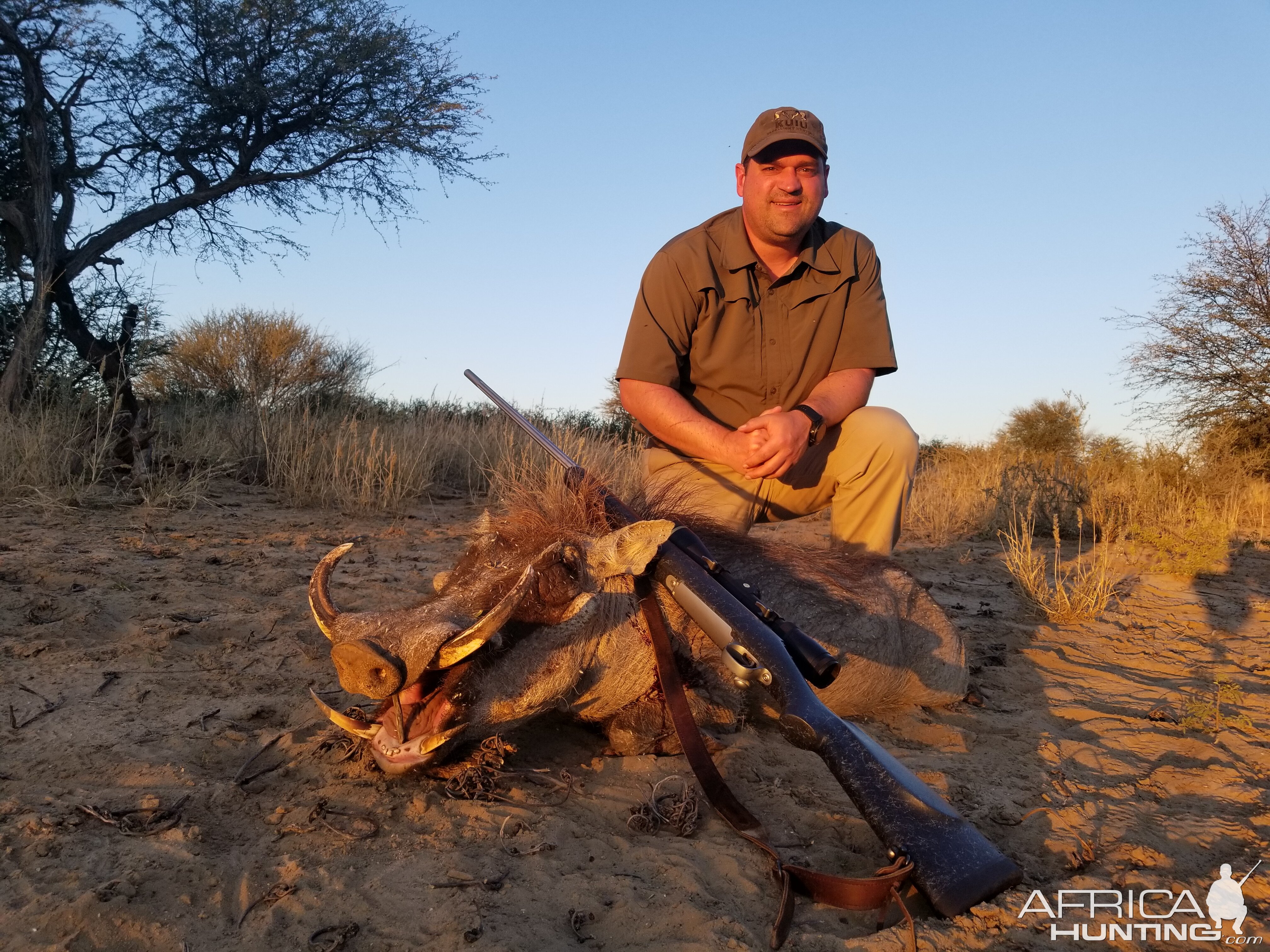 Hunting Warthog in Namibia