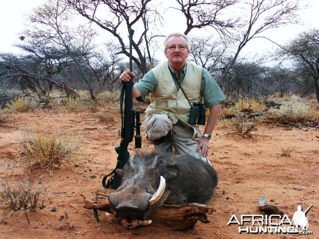 Hunting Warthog in Namibia