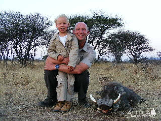 Hunting Warthog in Namibia