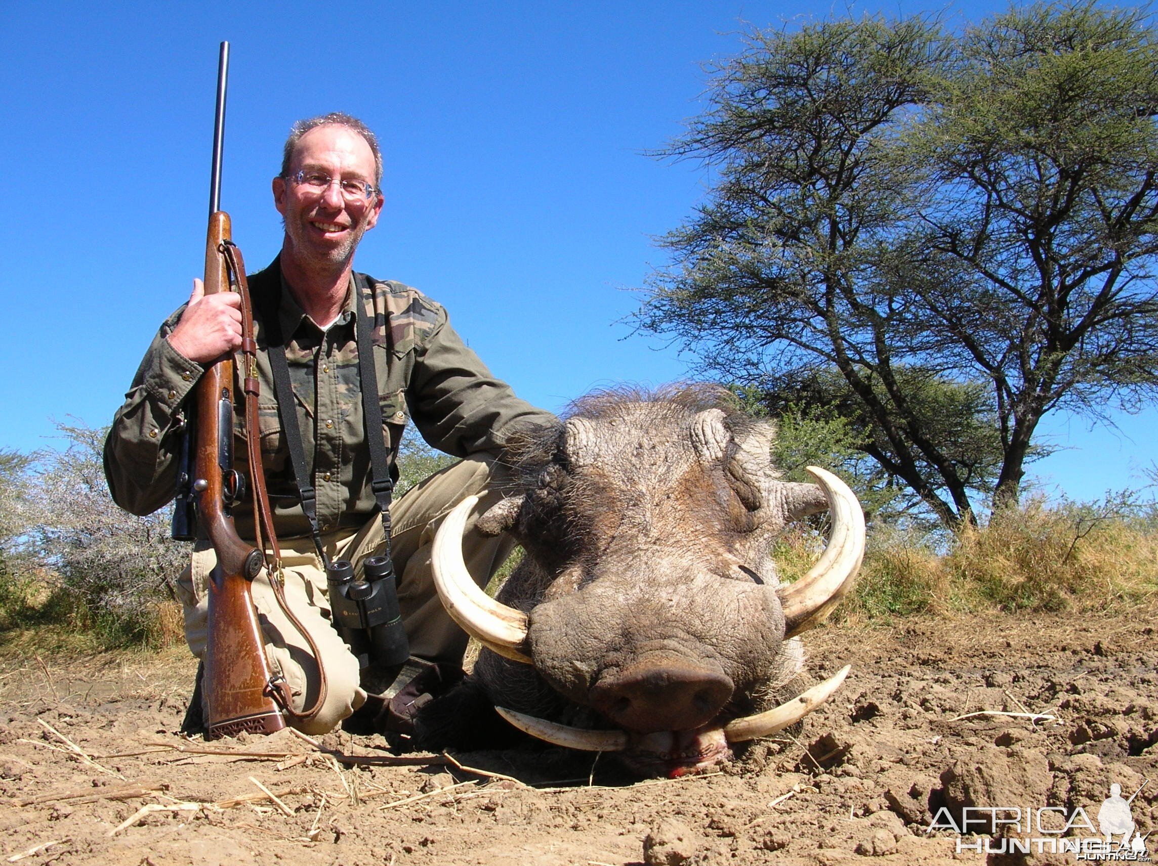 Hunting Warthog in Namibia