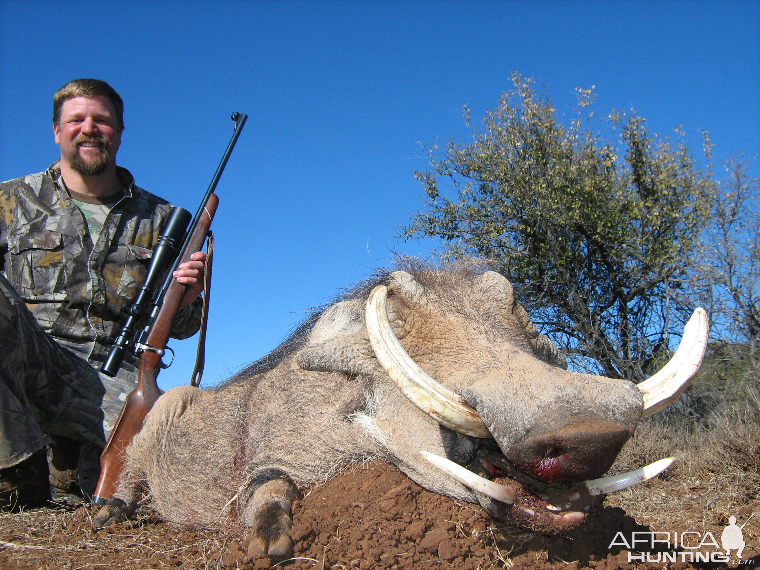 Hunting Warthog with Wintershoek Johnny Vivier Safaris in SA