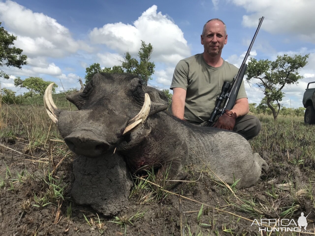 Hunting Warthog Zambia