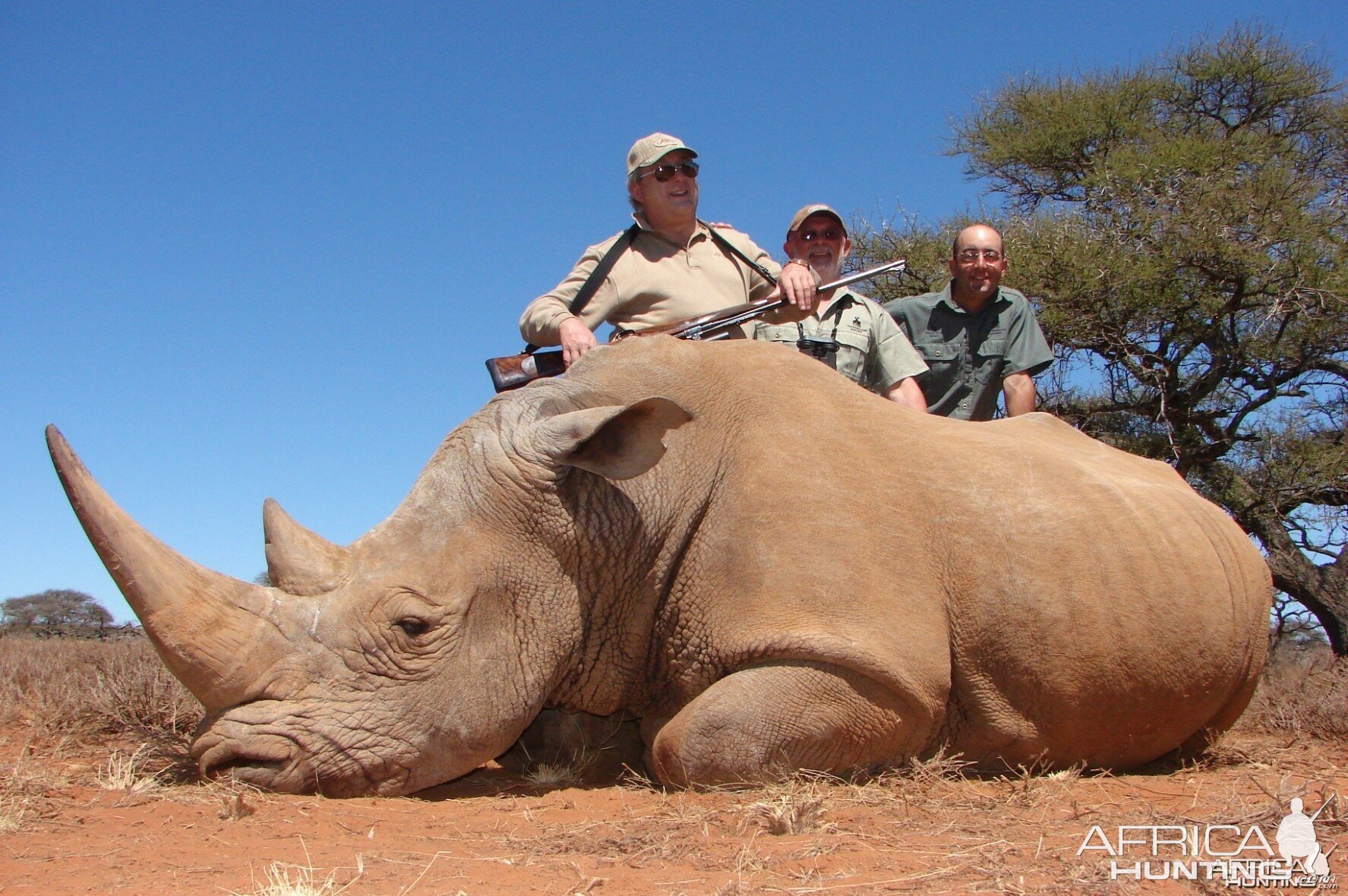 Hunting White Rhino with Wintershoek Johnny Vivier Safaris in SA