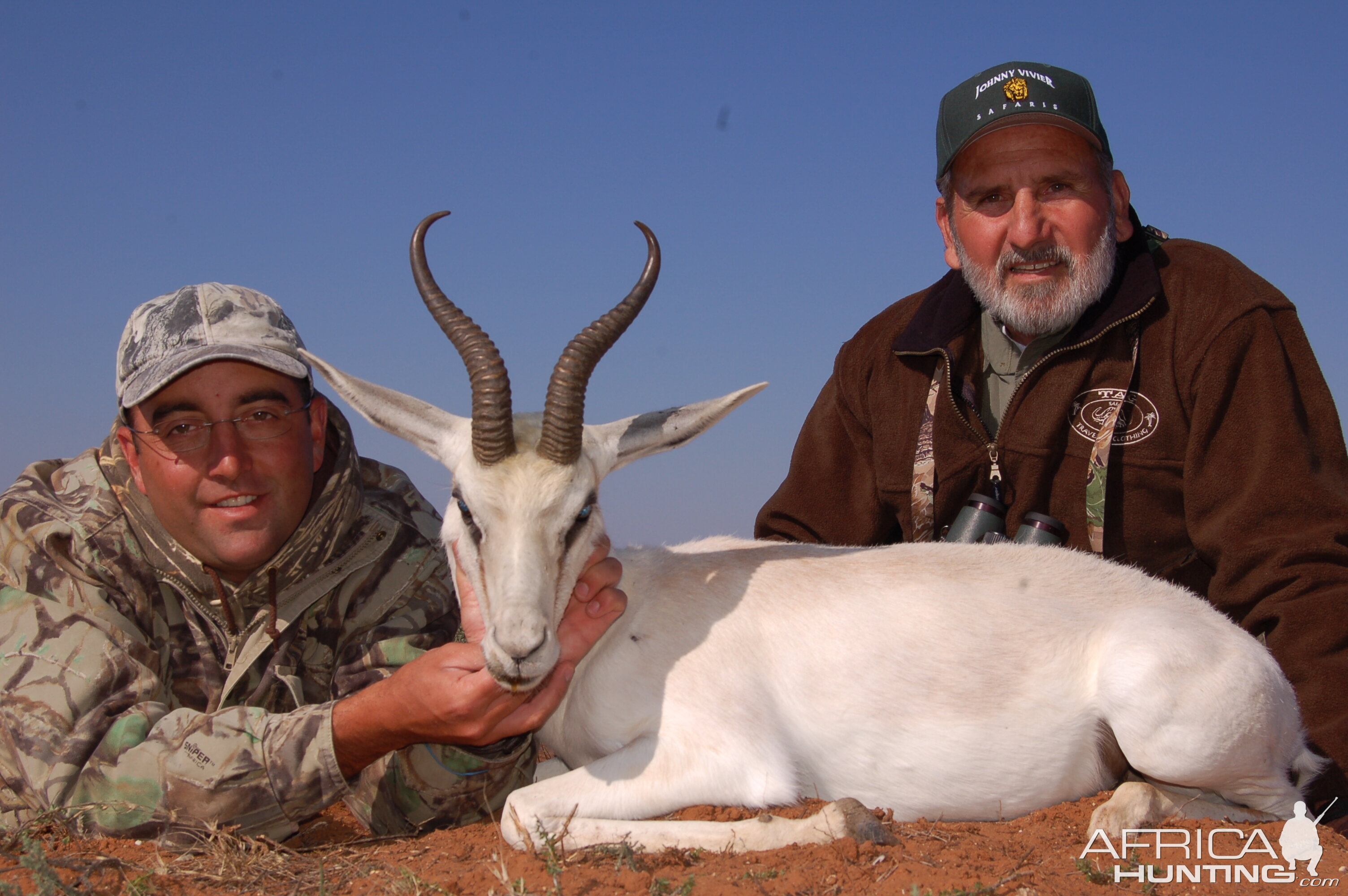 Hunting White Springbuck with Wintershoek Johnny Vivier Safaris in SA