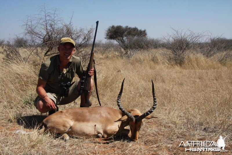 Impala hunted in Namibia