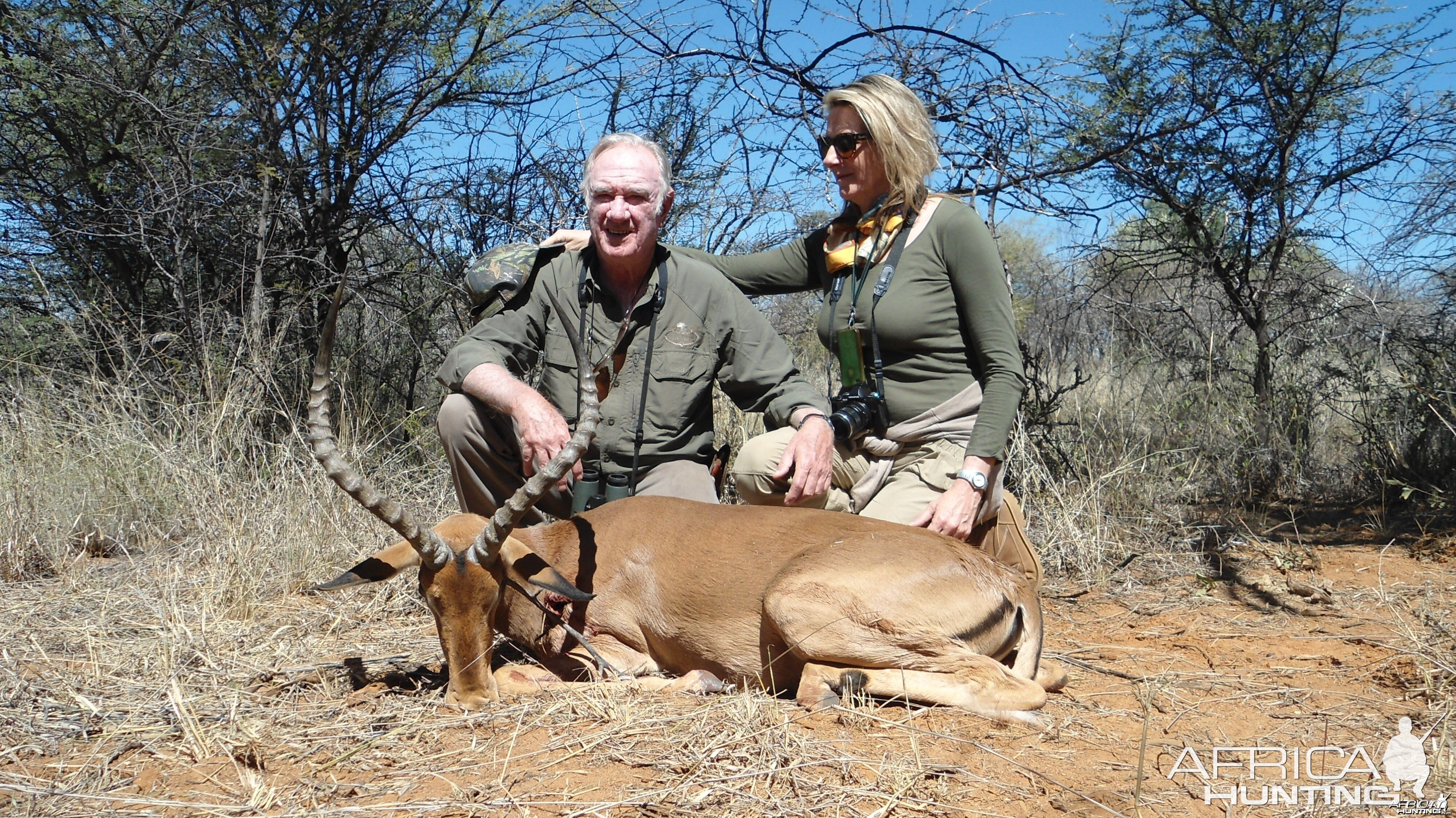 Impala hunted with Ozondjahe Hunting Safaris in Namibia