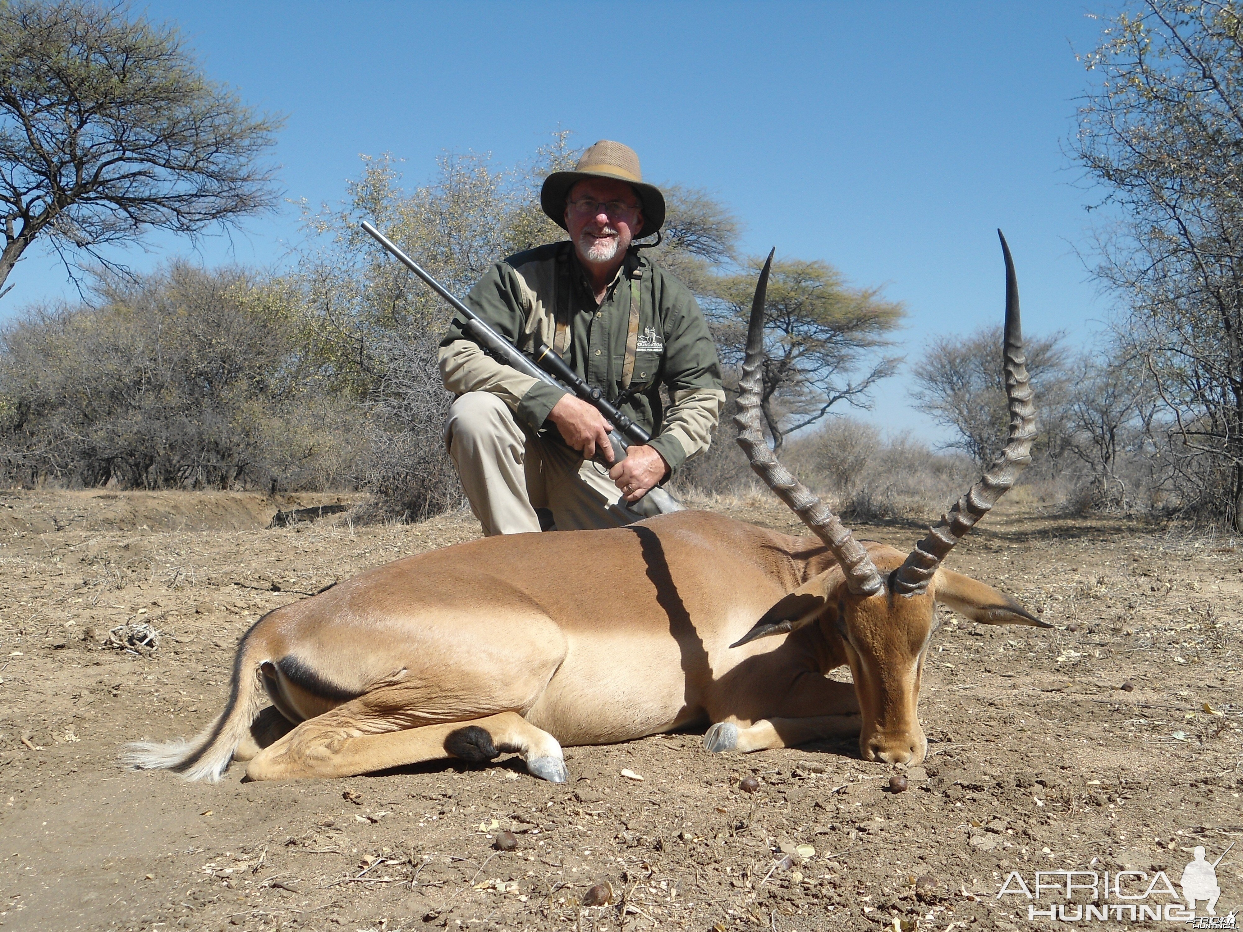 Impala hunted with Ozondjahe Hunting Safaris in Namibia