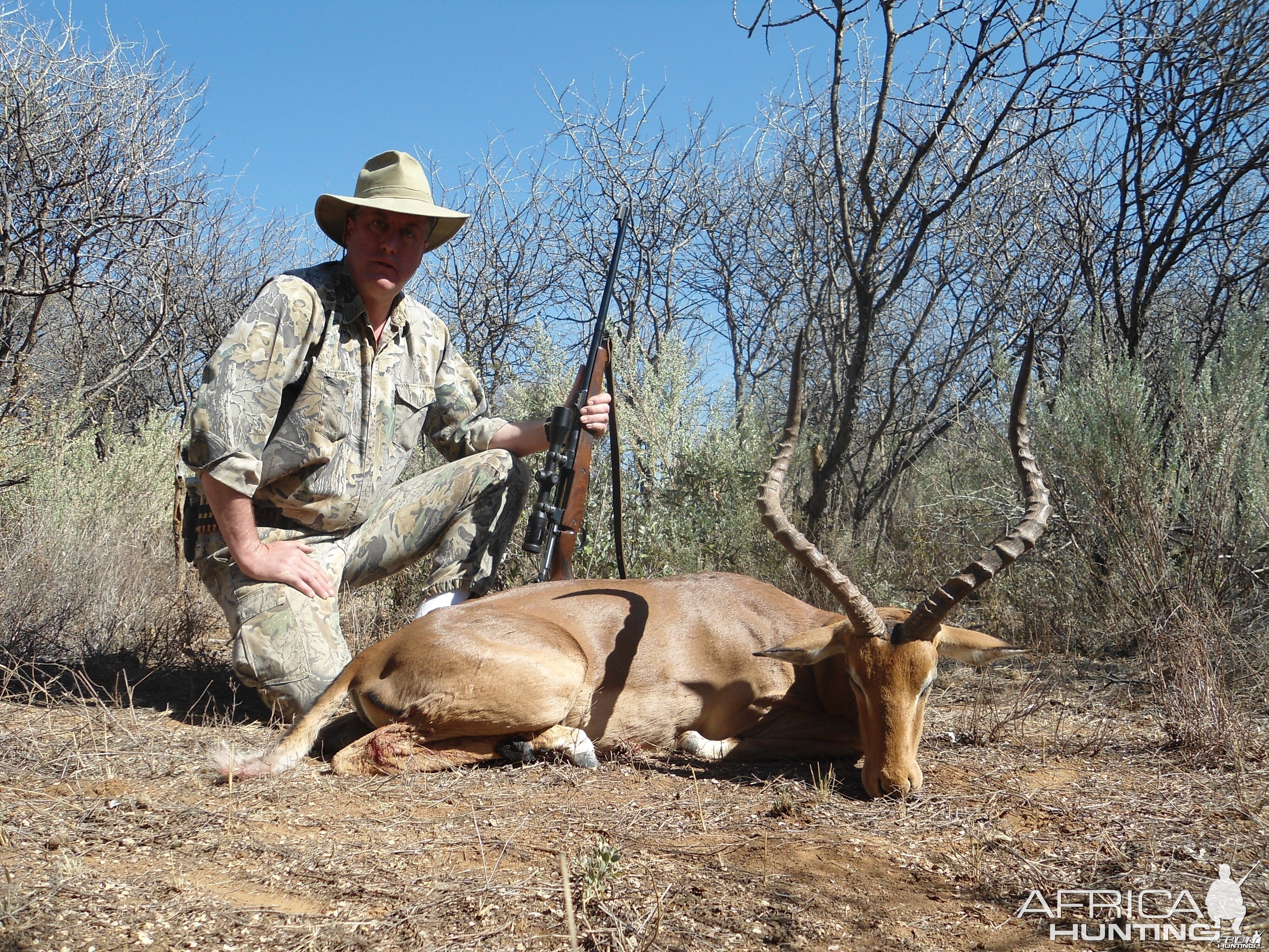 Impala hunted with Ozondjahe Hunting Safaris in Namibia