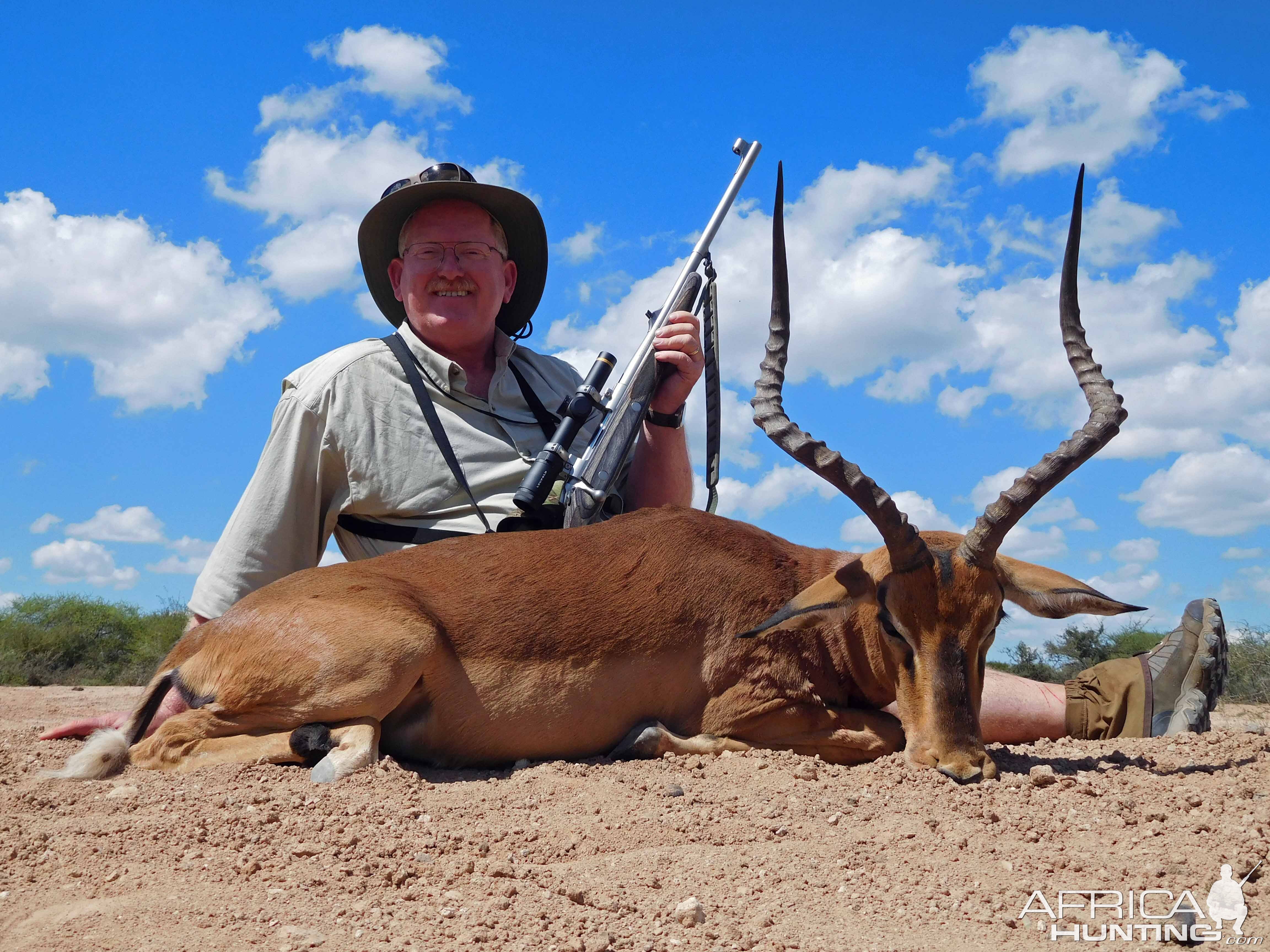 Impala, while hunting with Bertus Garhardt at Dumukwa Safaris in April 2016.