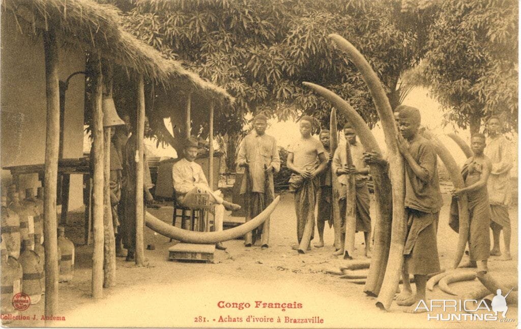 Ivory station in the old French Congo