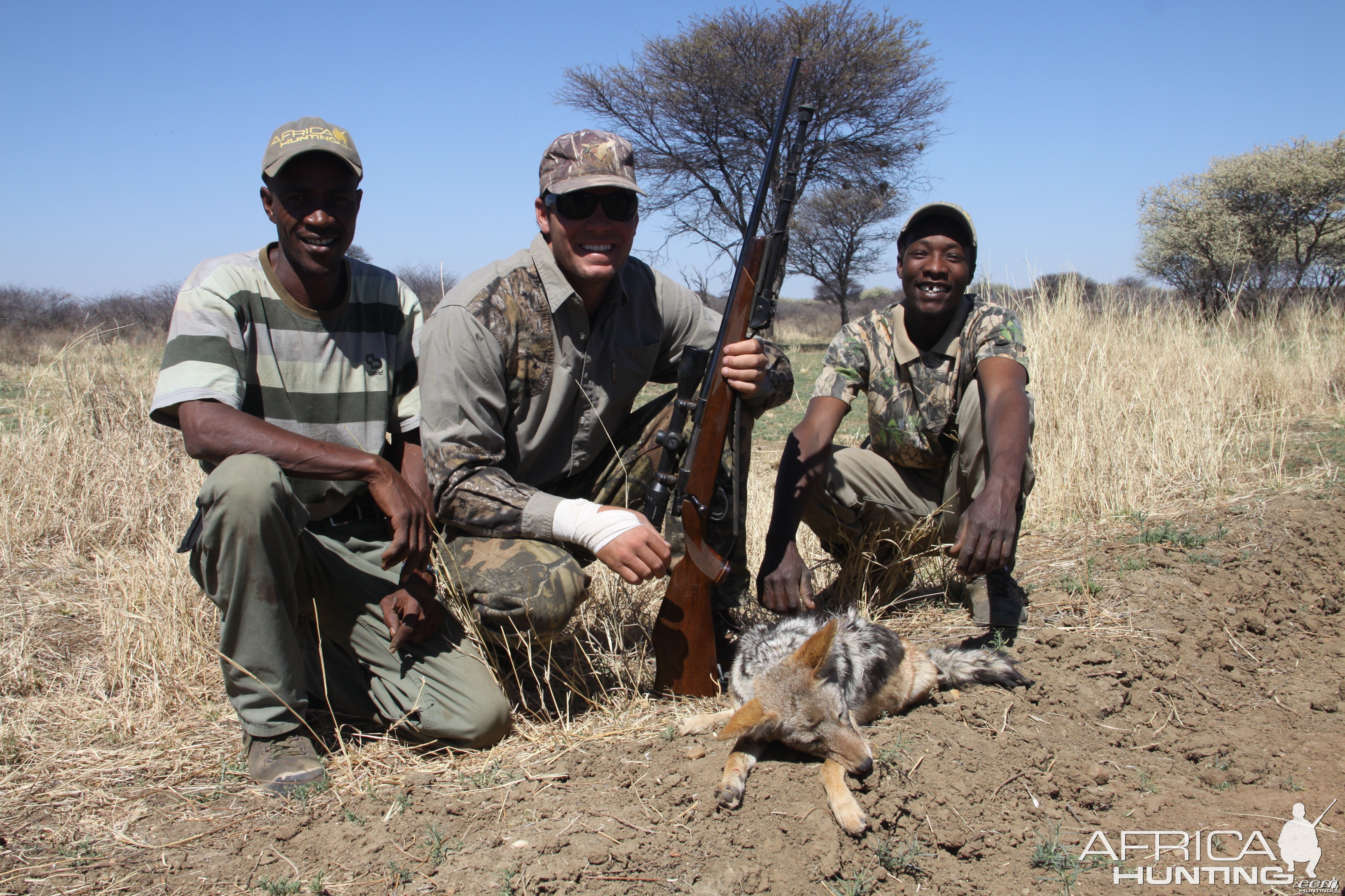 Jackal hunted with Ozondjahe Hunting Safaris in Namibia