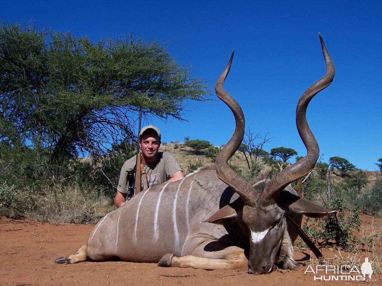 Kudu hunted with Hartzview Hunting Safaris