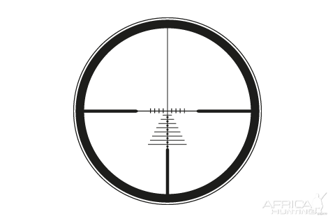 Leica Magnum ballistic reticle without illuminated dot (ER)