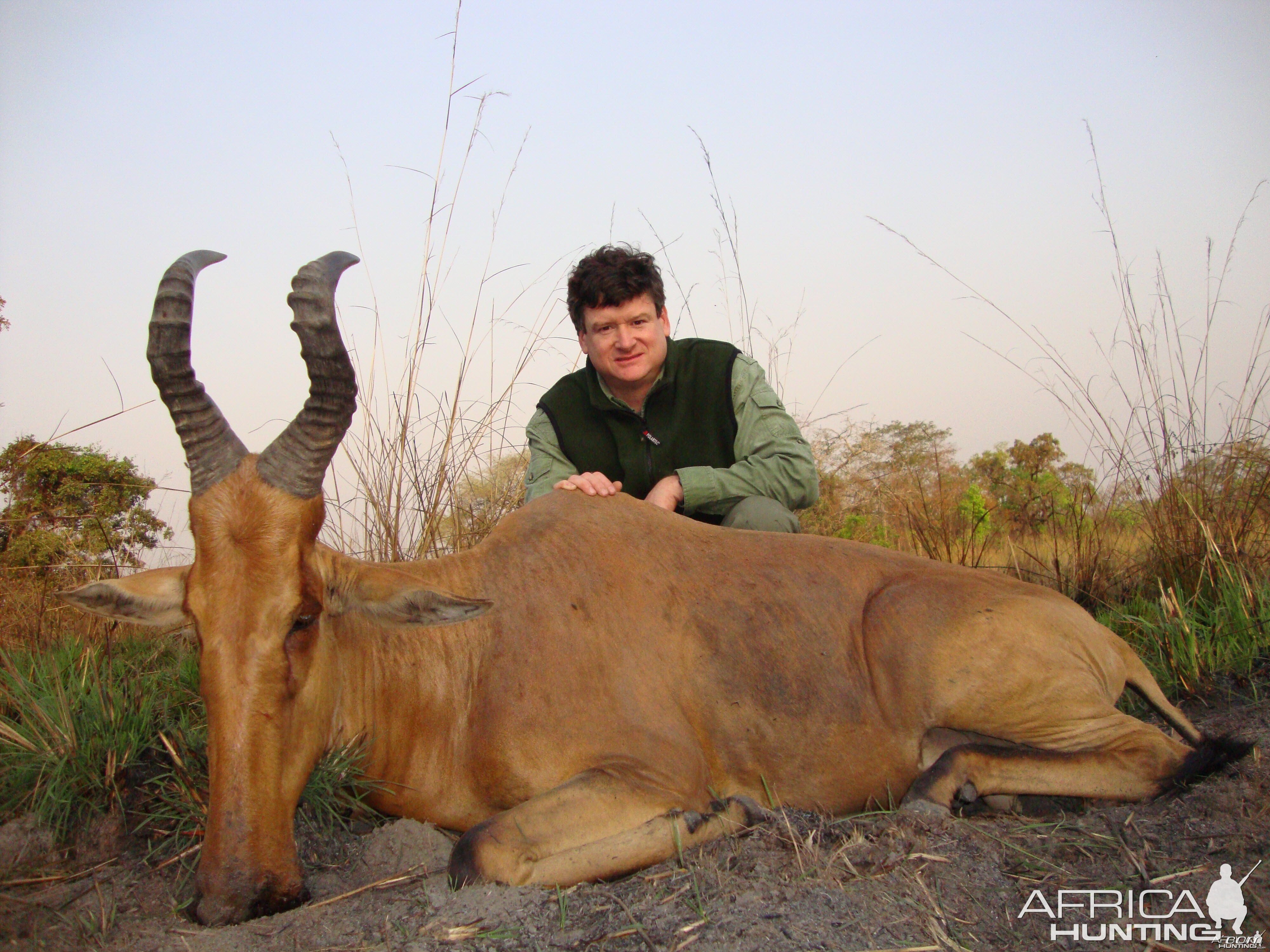 Lelwel Hartebeest hunted in Central Africa with Club Faune