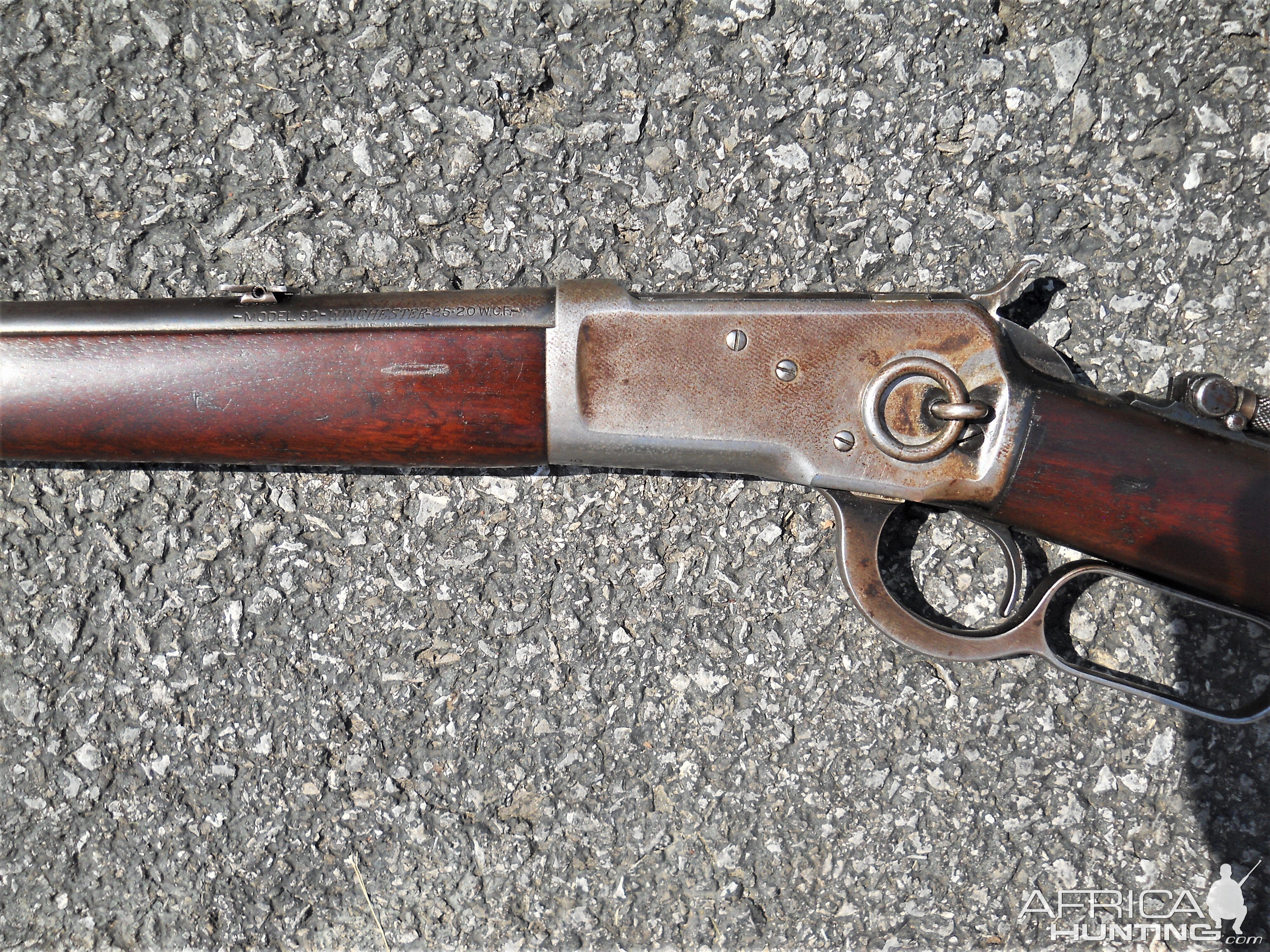 Lever Action Rifle Winchester 1892 saddle ring carbine in 25-20