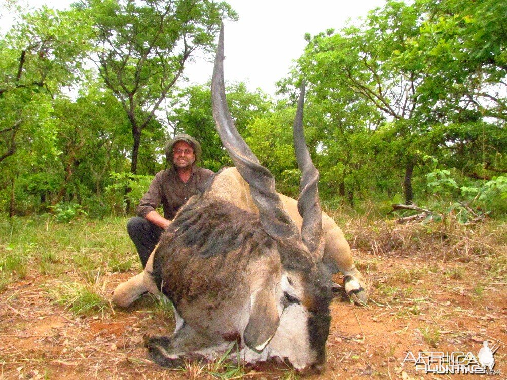 Lord Derby Eland hunt with CAWA in CAR