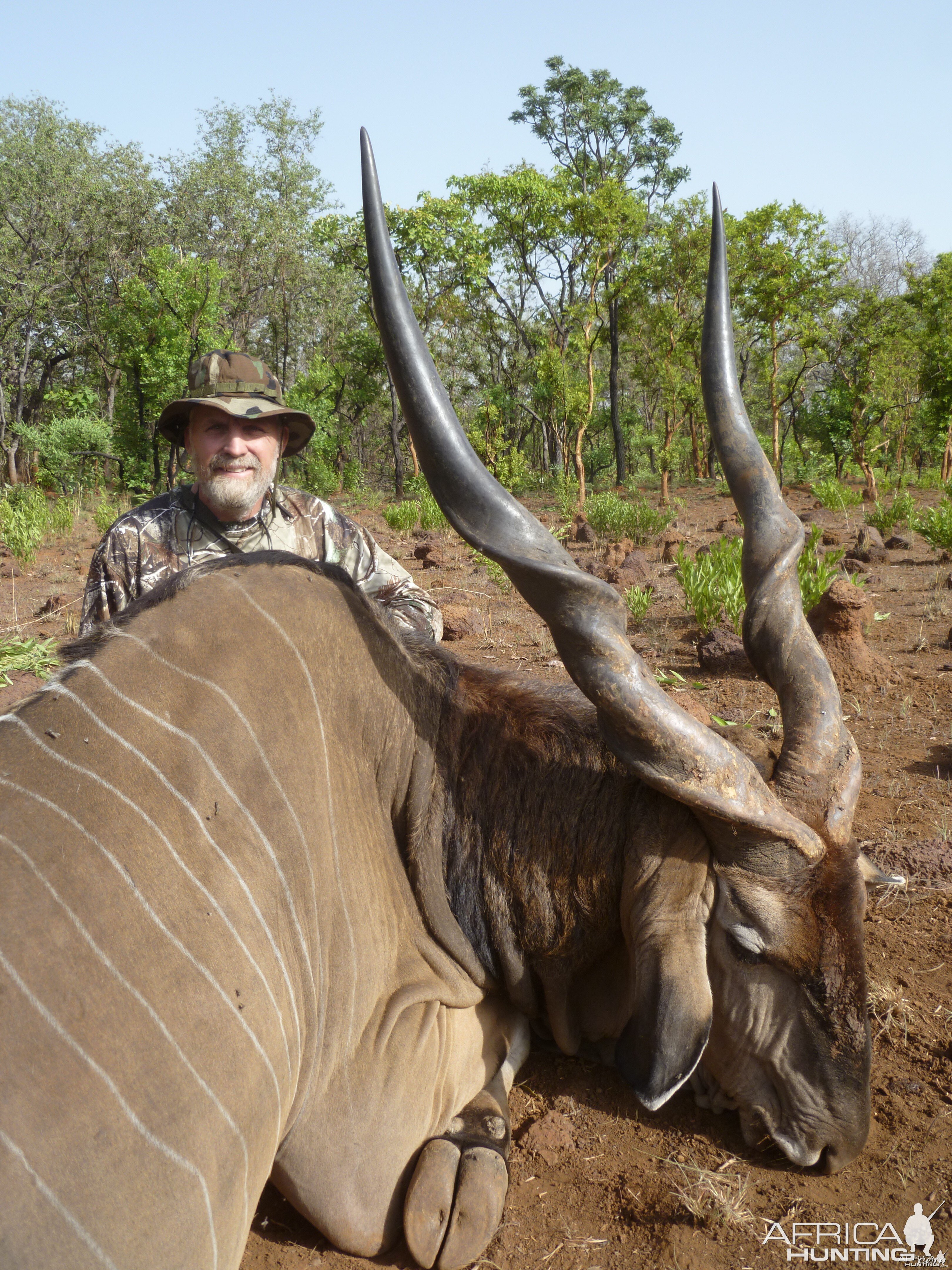 Lord Derby Eland hunted in Central African Republic with CAWA