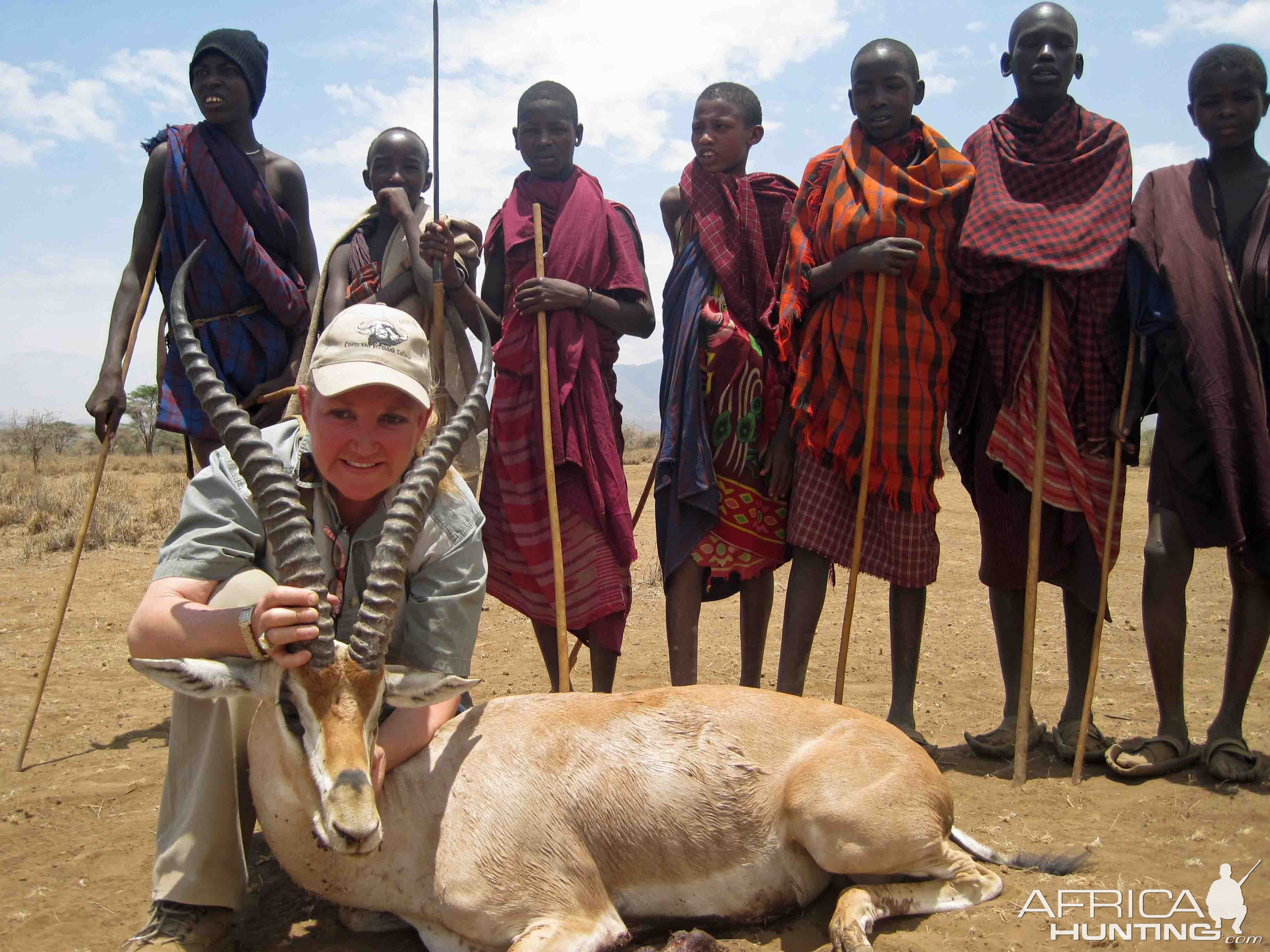 Masai and Grants Gazelle Tanzania a few years ago