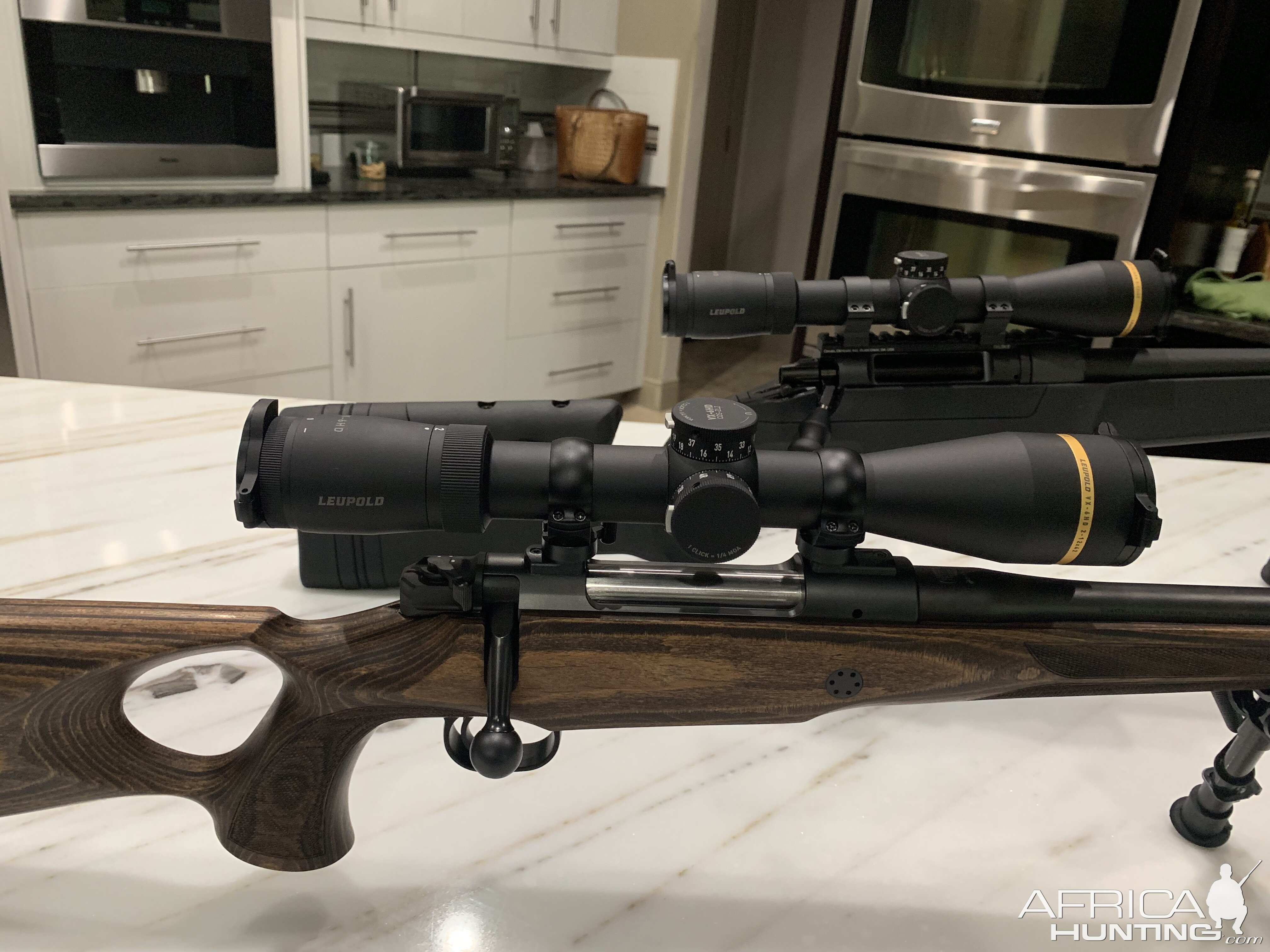 Mauser M12 9.3x62 Rifle & Daniel Defense Delta 308 Win Rifle with Leupold  VX-6HD Scopes