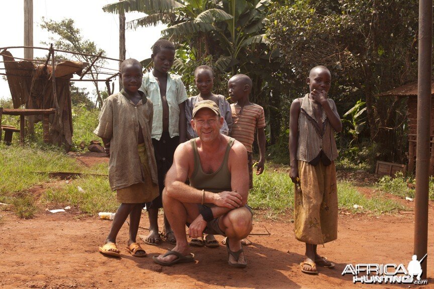 Me with some kids in Uganda