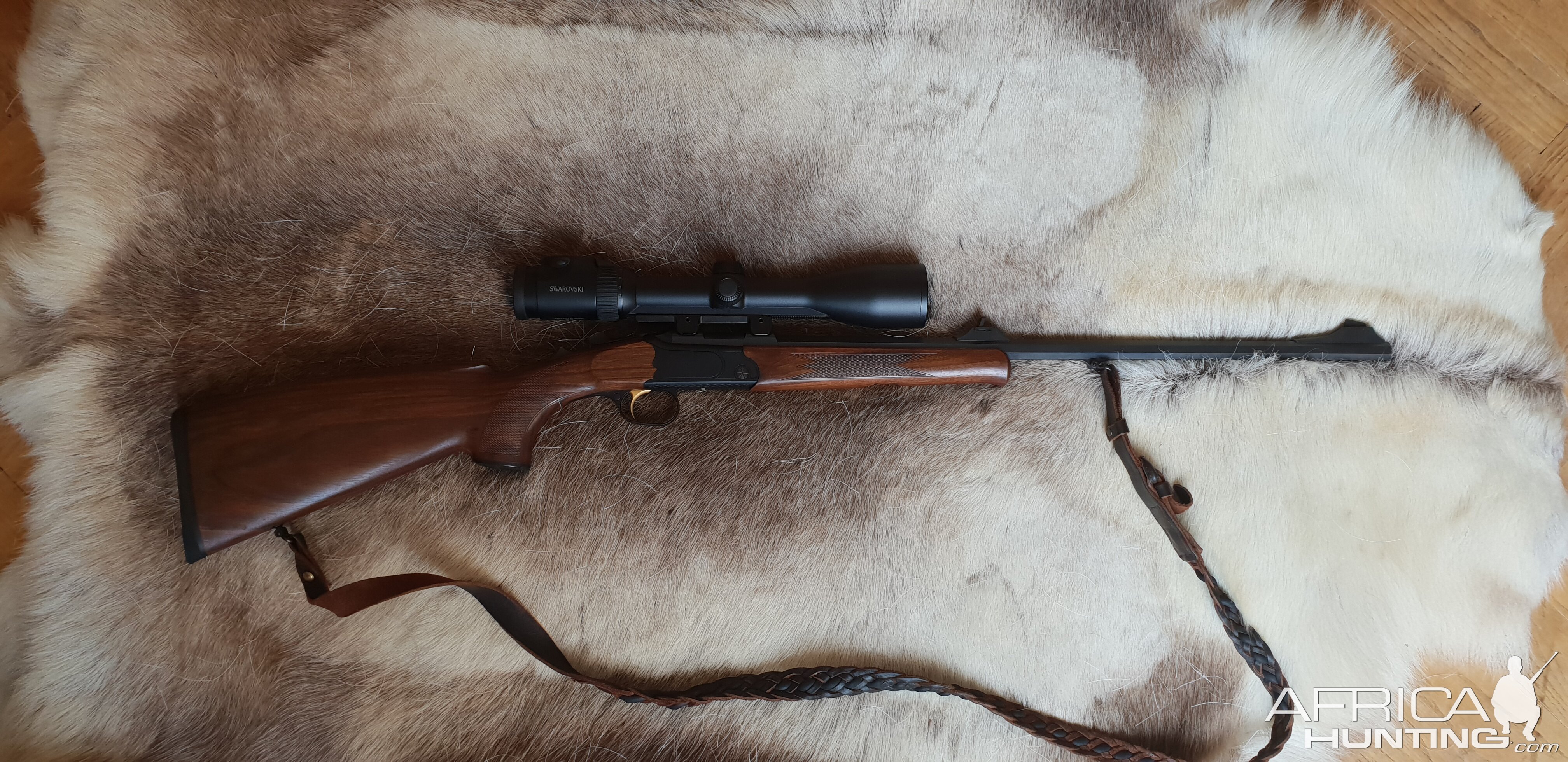 Merkel K3 270 Winchester Rifle Octogonal barrel with a Swarovski Z6 i 3-13X50.