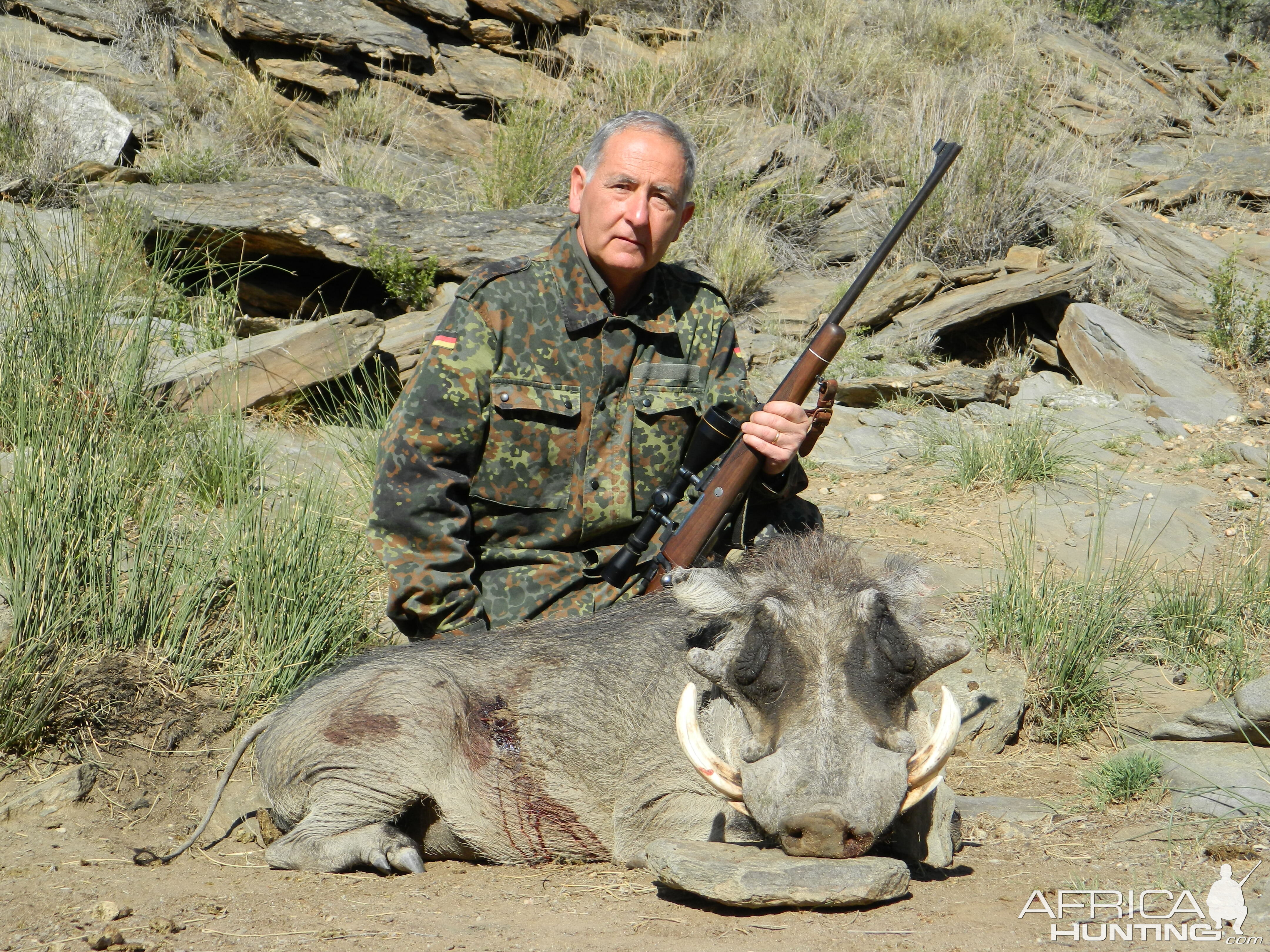 My Father and Warthog Namibia