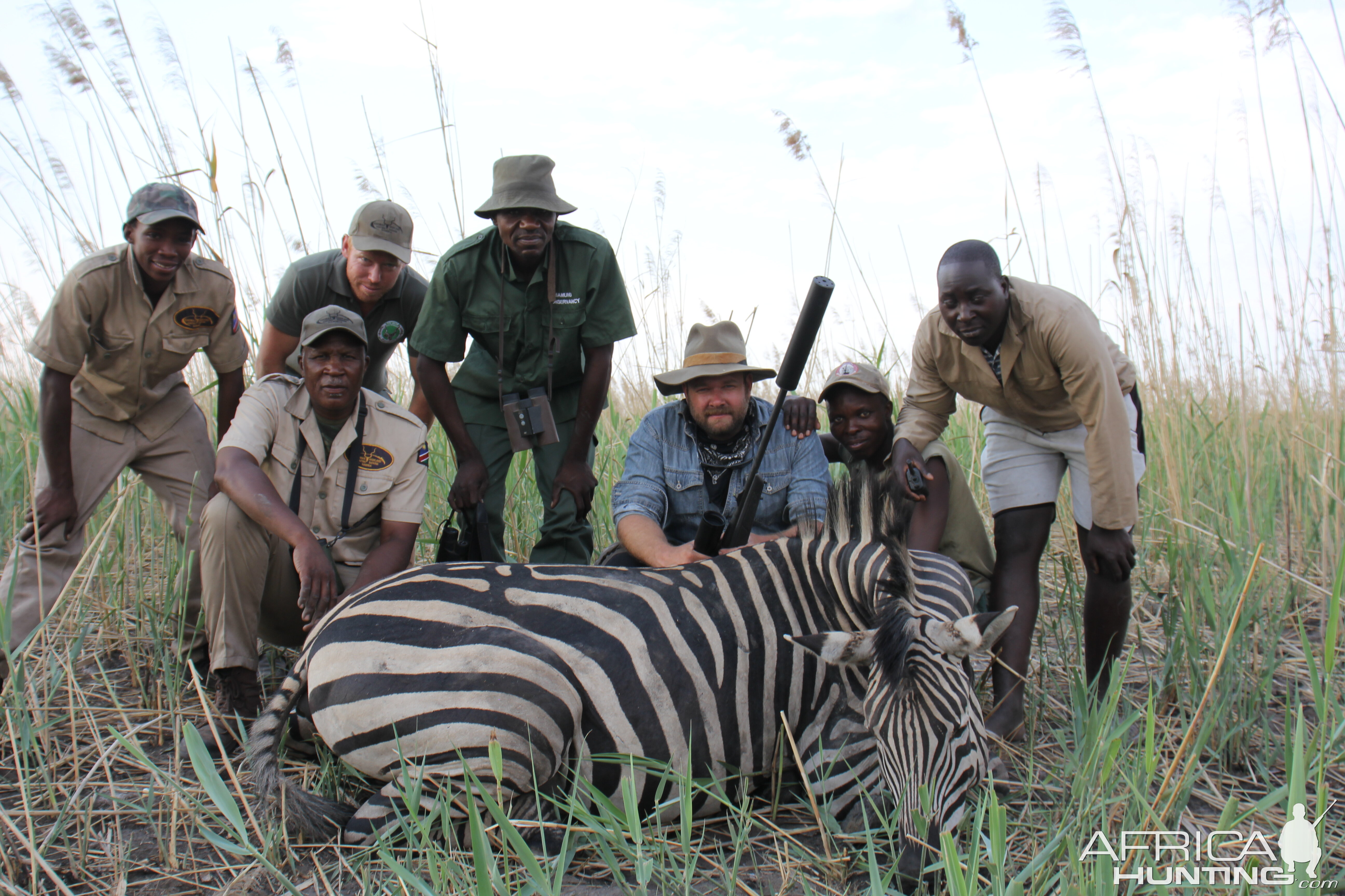 Namibia Hunting Burchell's Plain Zebra