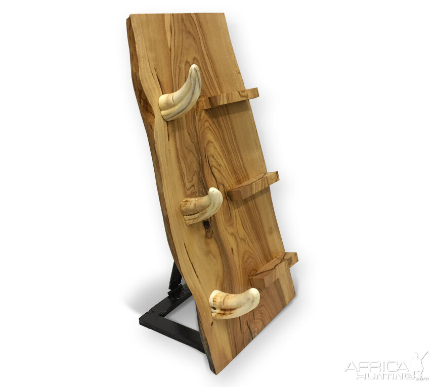 Olivewood 3-Knife Display