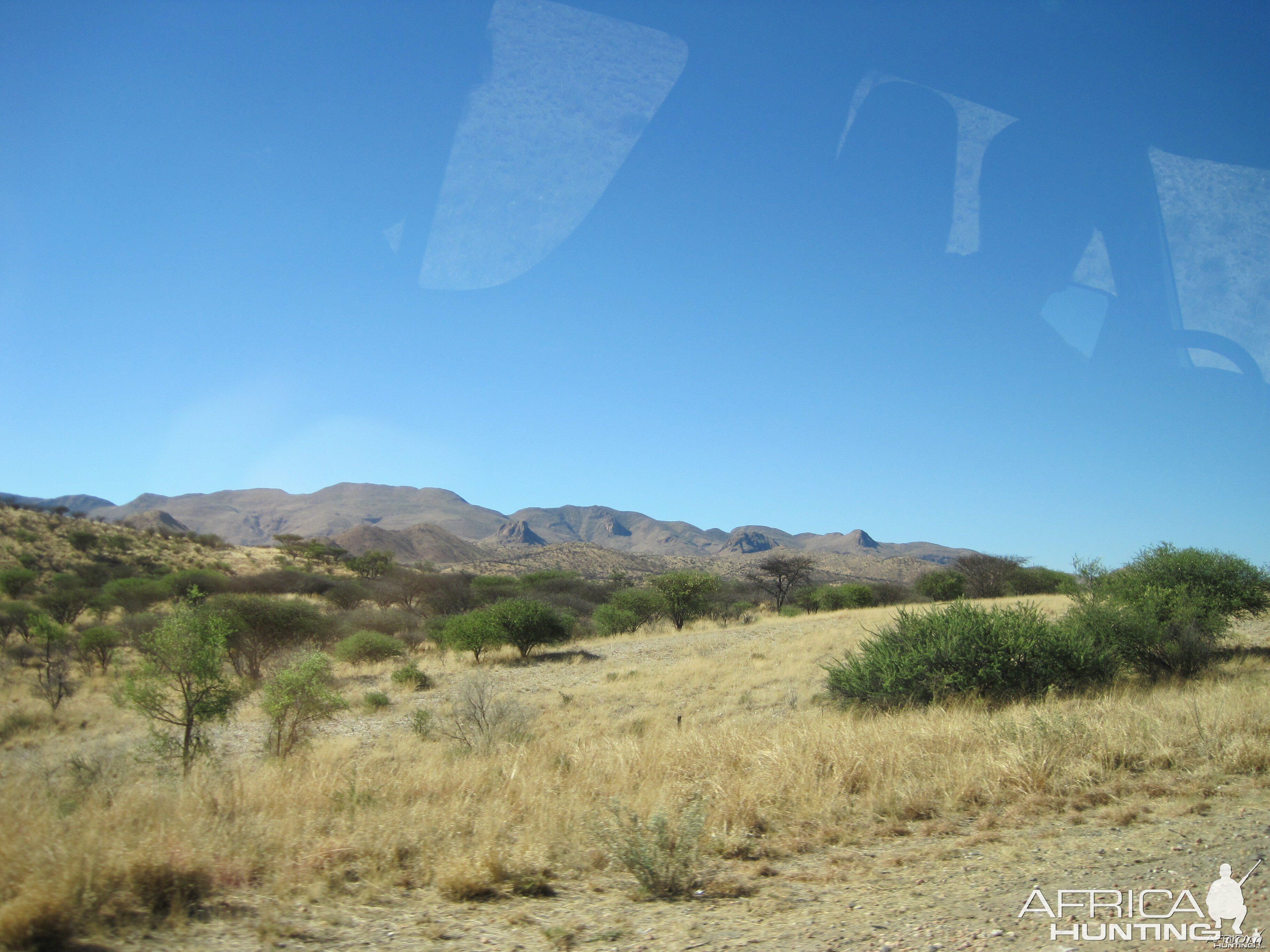 On the road to Windhoek from International Airport in Windhoek, Namibia