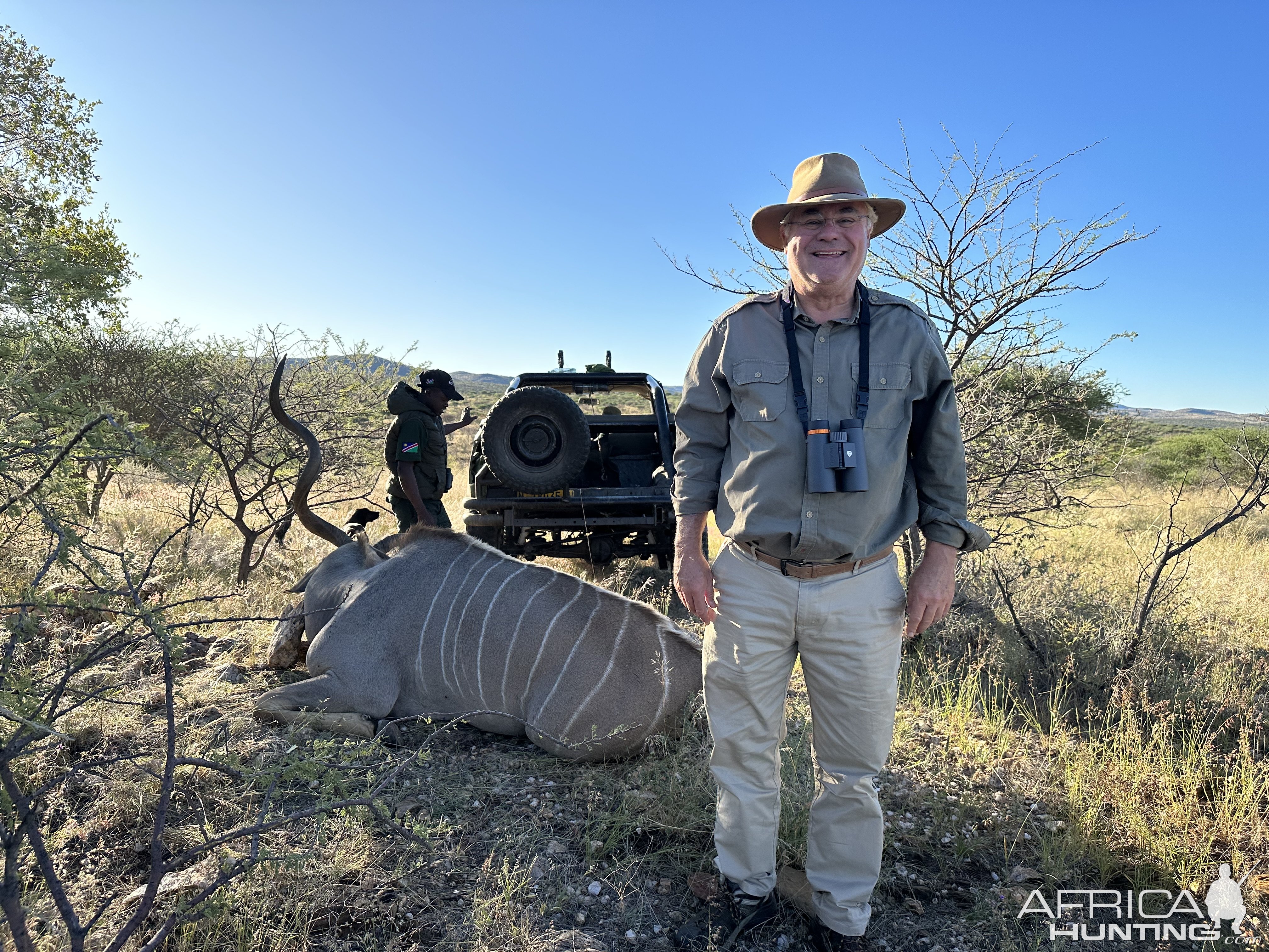 One Horned Kudu Bull Hunt Namibia