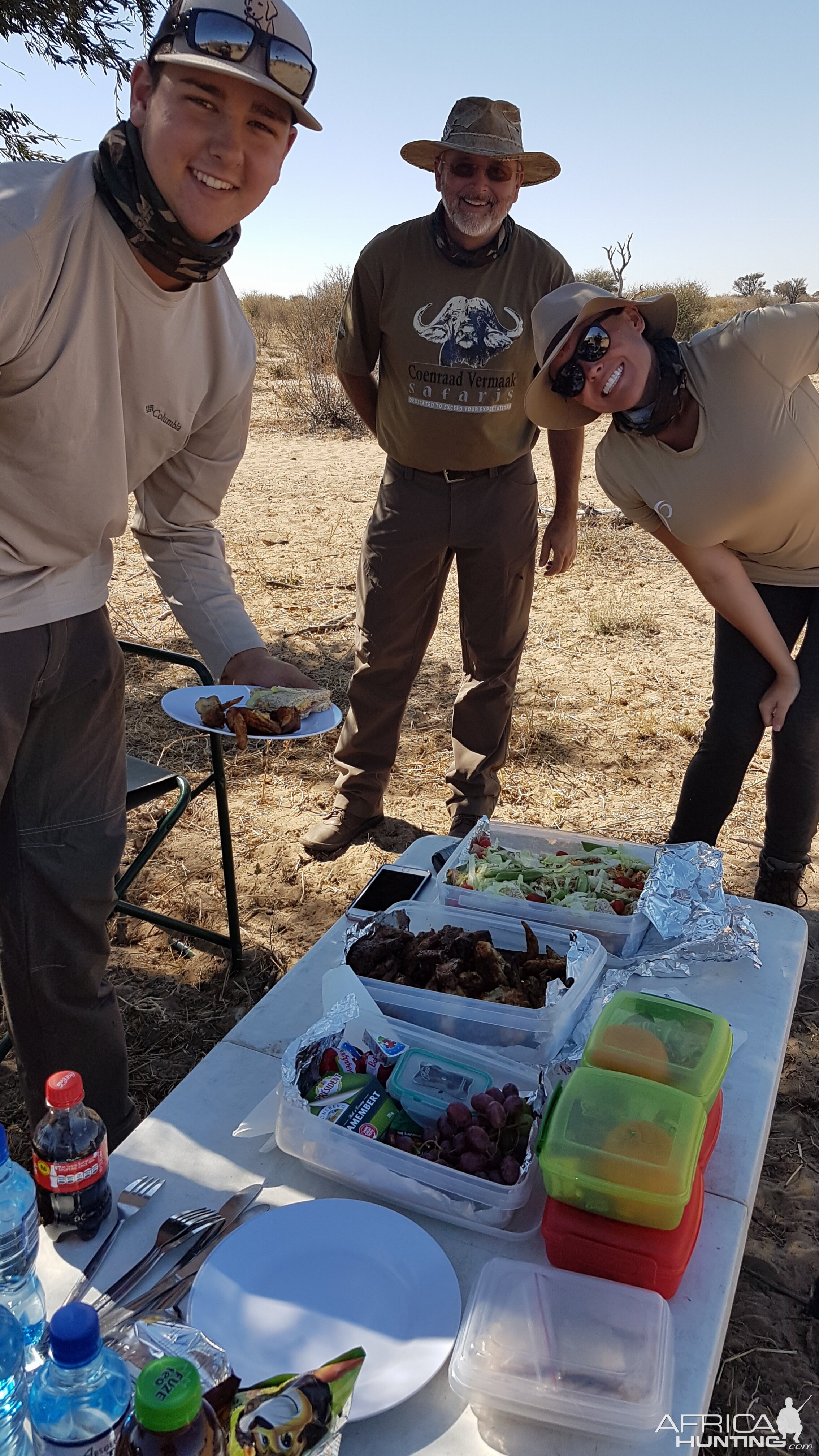 Packed lunch in the field