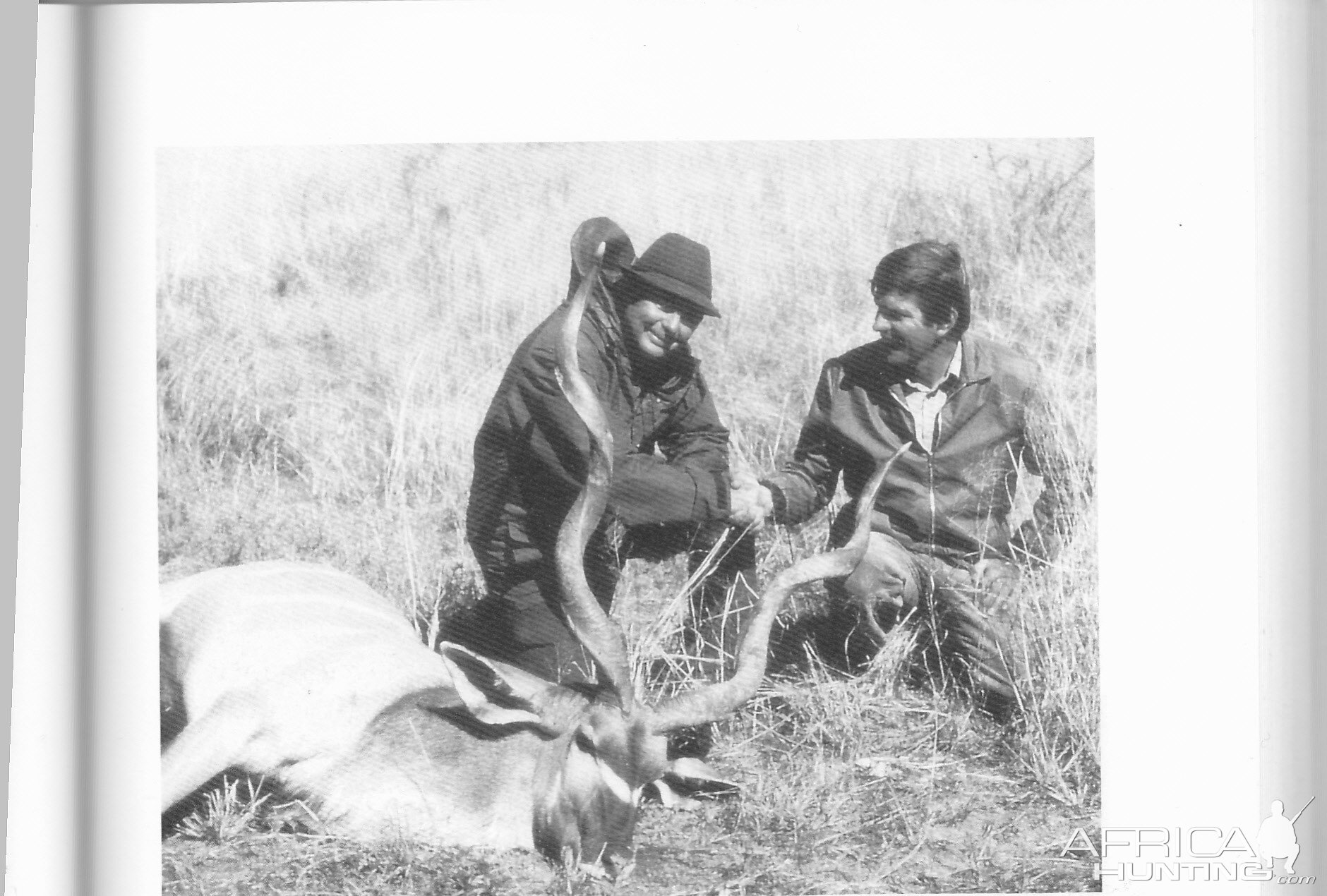Pat Hemingway (left) and his Kudu