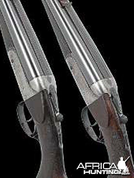 Philip Percival Pair of .450 boxlock ejector rifles by Joseph Lang