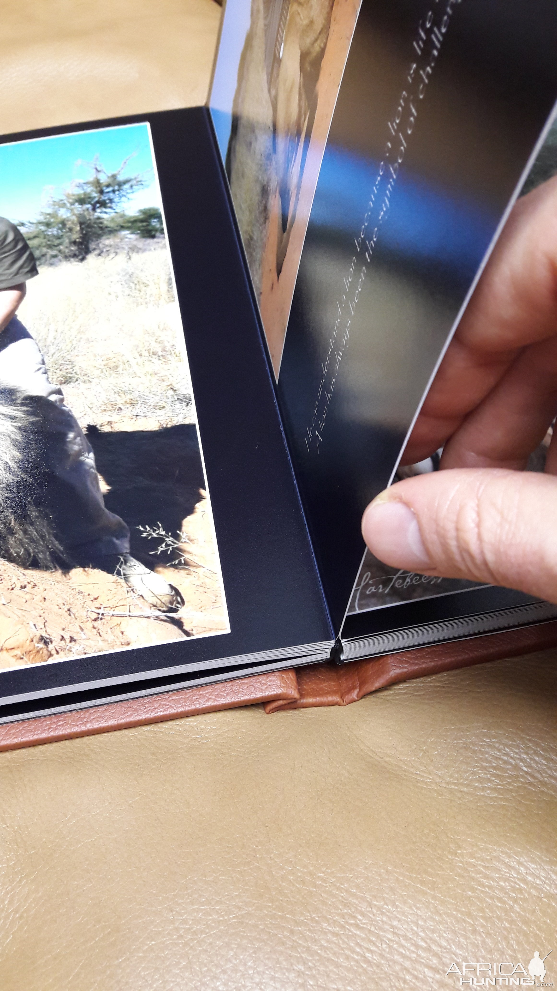 Photobook page thickness