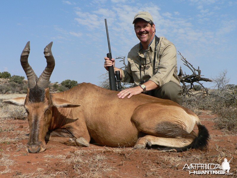 Red Hartebeest hunted with Wintershoek Johnny Vivier Safaris