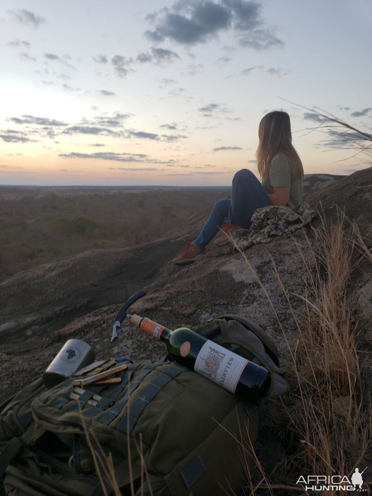 Relaxing after a day's hunt Tanzania