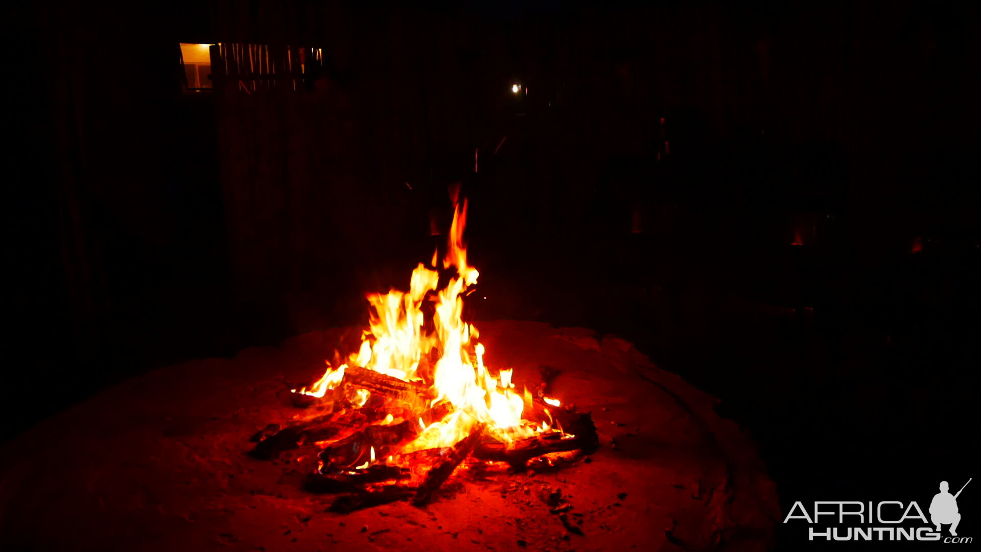 Relaxing at the fire