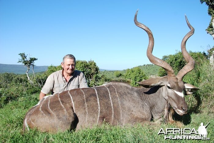 Richard Ahern's 50.5 inches Kudu Bull shot at Induna Safaris, the 2012 reco