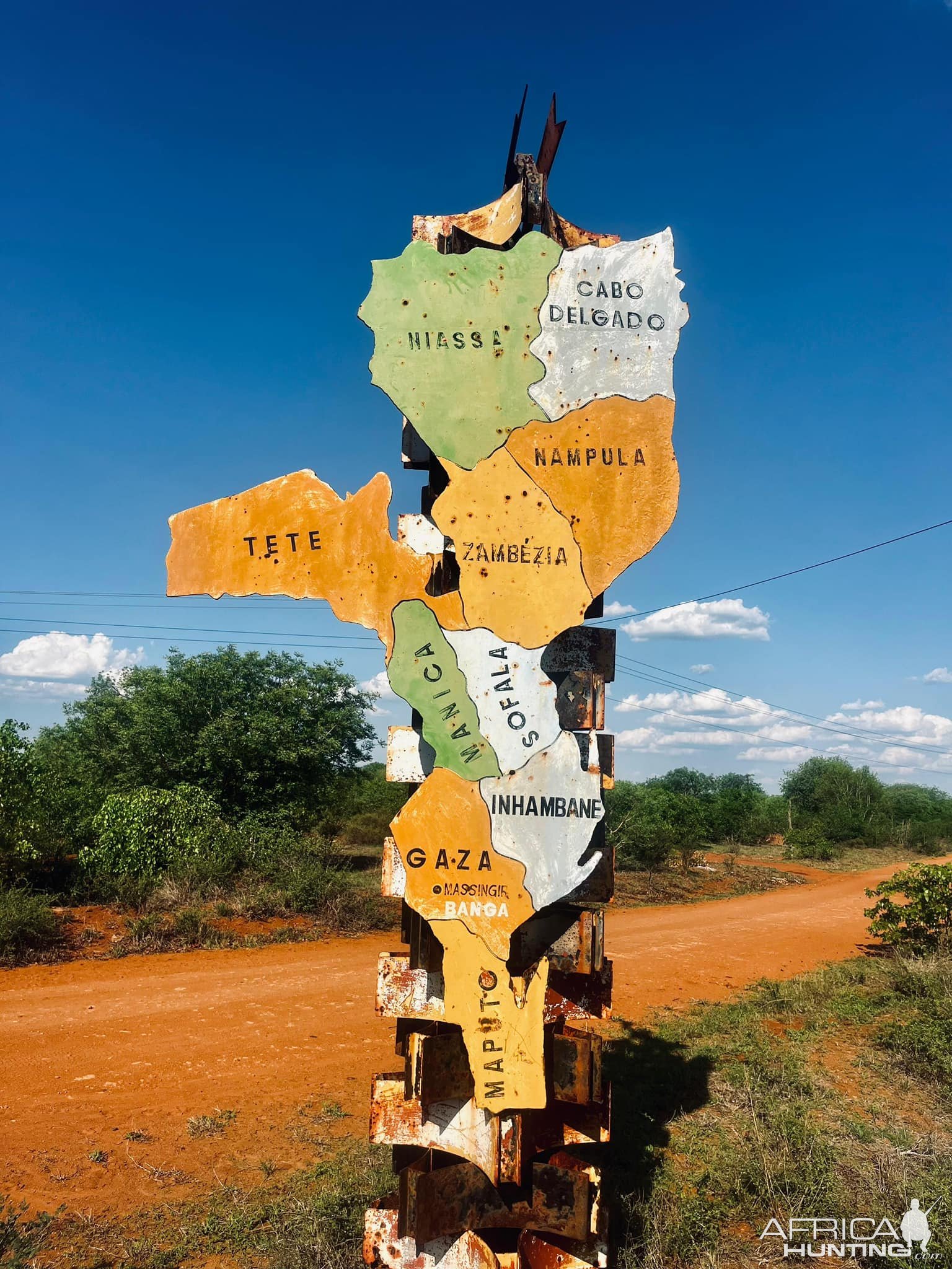 Road Sign Mozambique