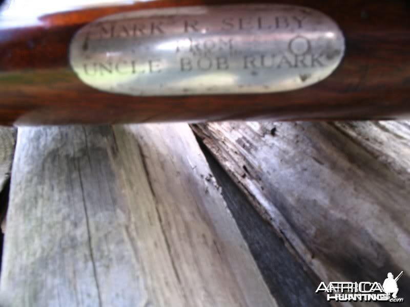 Ruark gifted the .275 Rigby to Mark Selby