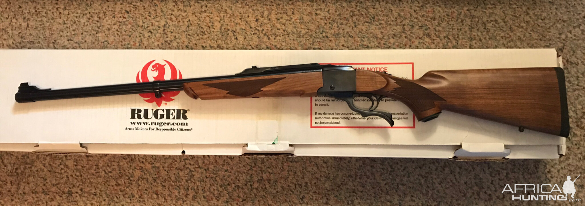 Ruger No 1 .375 H & H Rifle