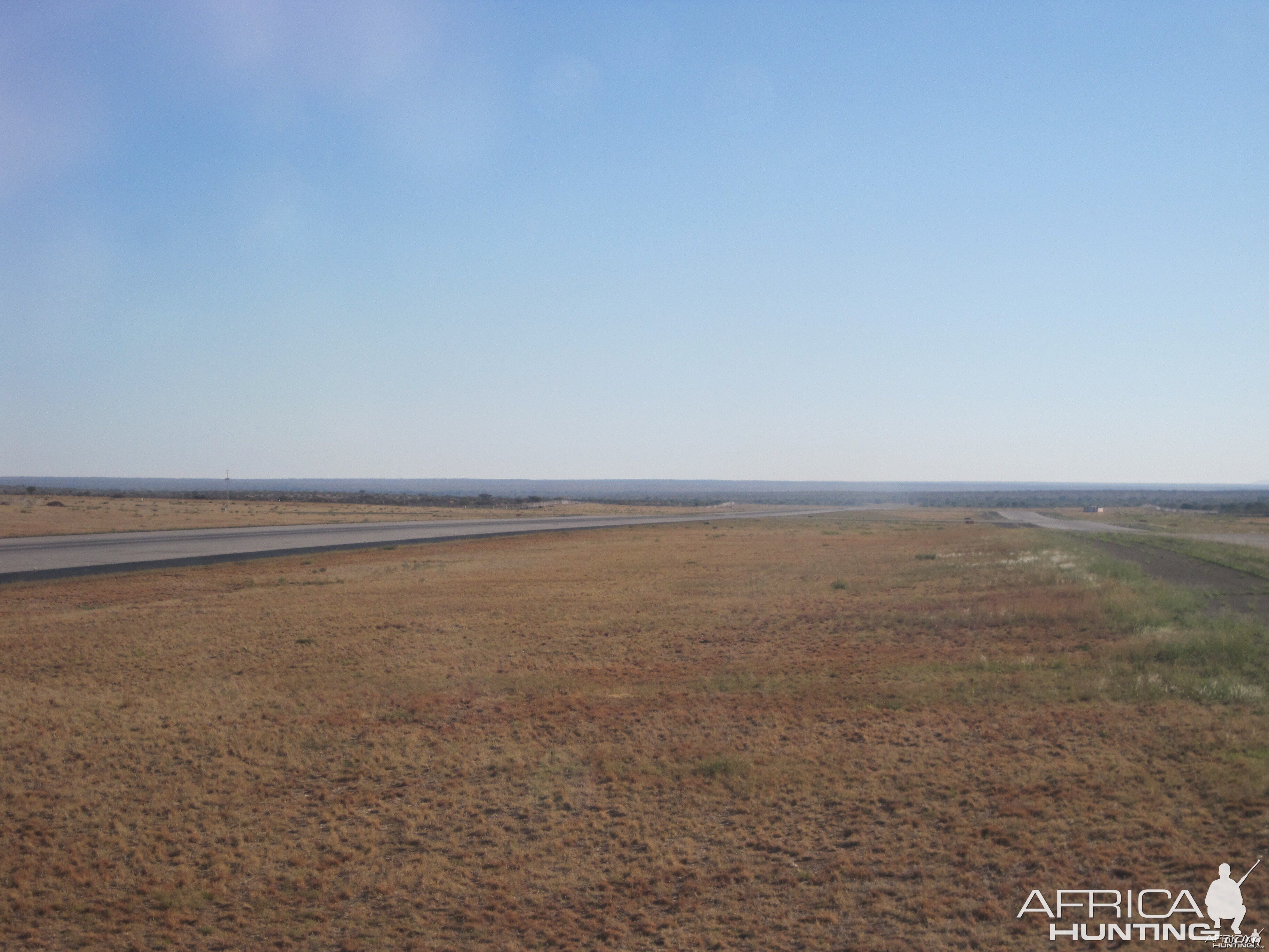 Runway at the International Airport in Windhoek, Namibia