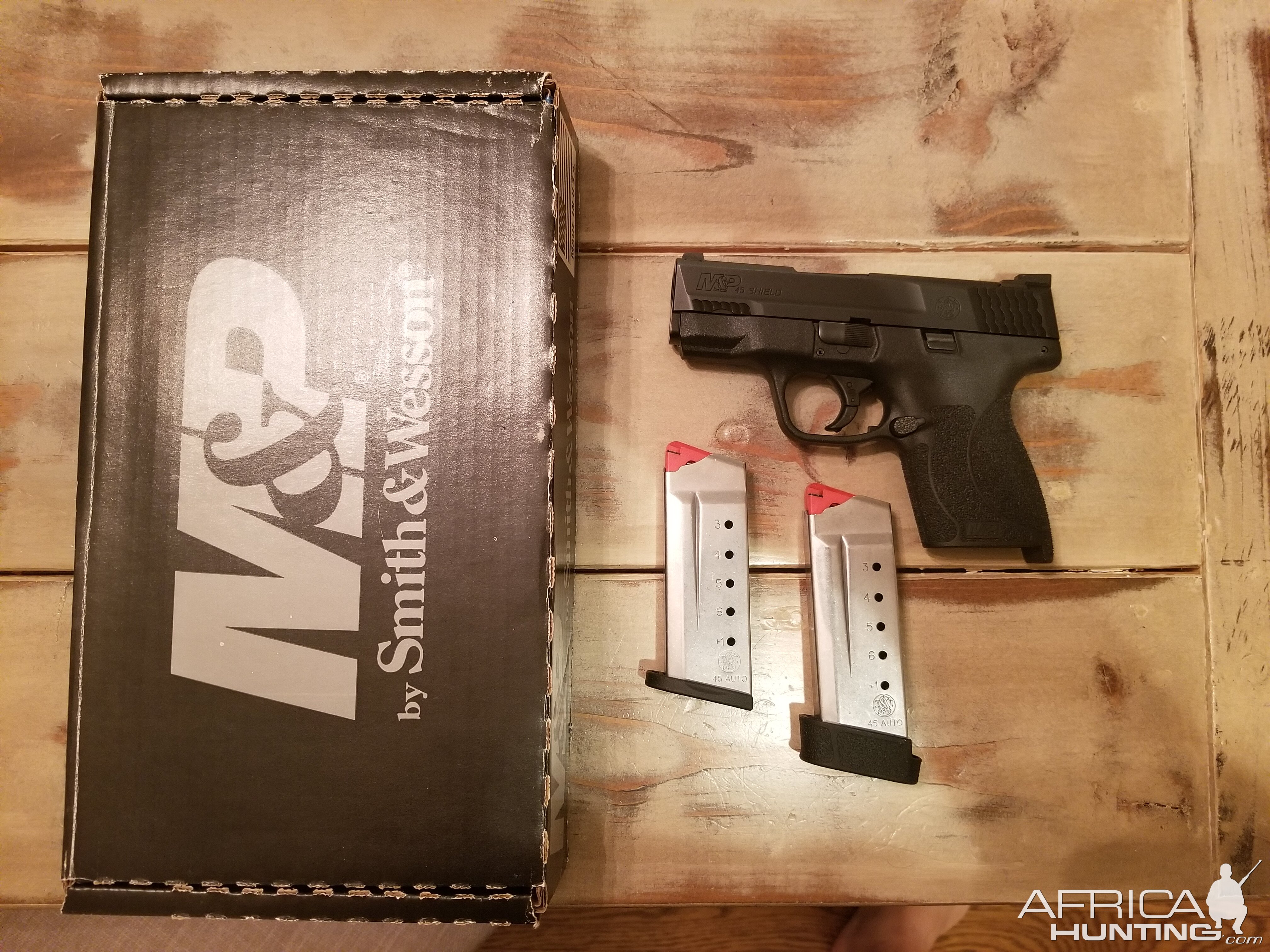 S&W Shield 45 Pistol With Night Sights & Holster