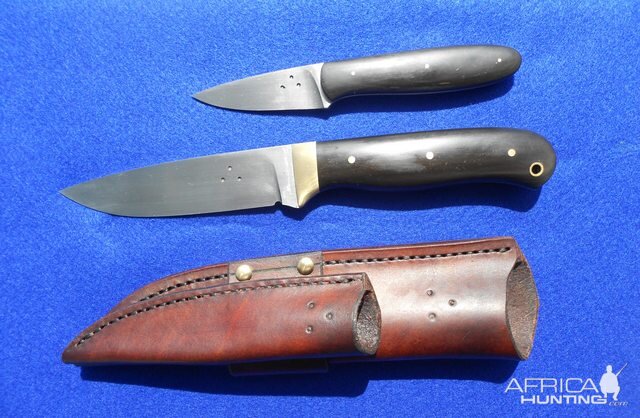 Safari Knife & Field Scalpel combo in a Piggyback sheath