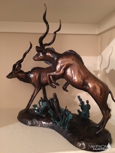 Sculptured Jumping Kudu's