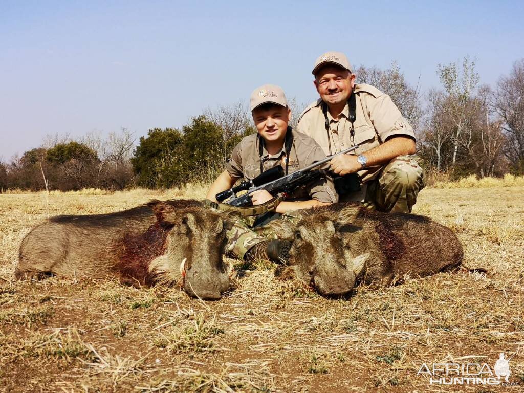 South Africa Cull Hunt Warthog