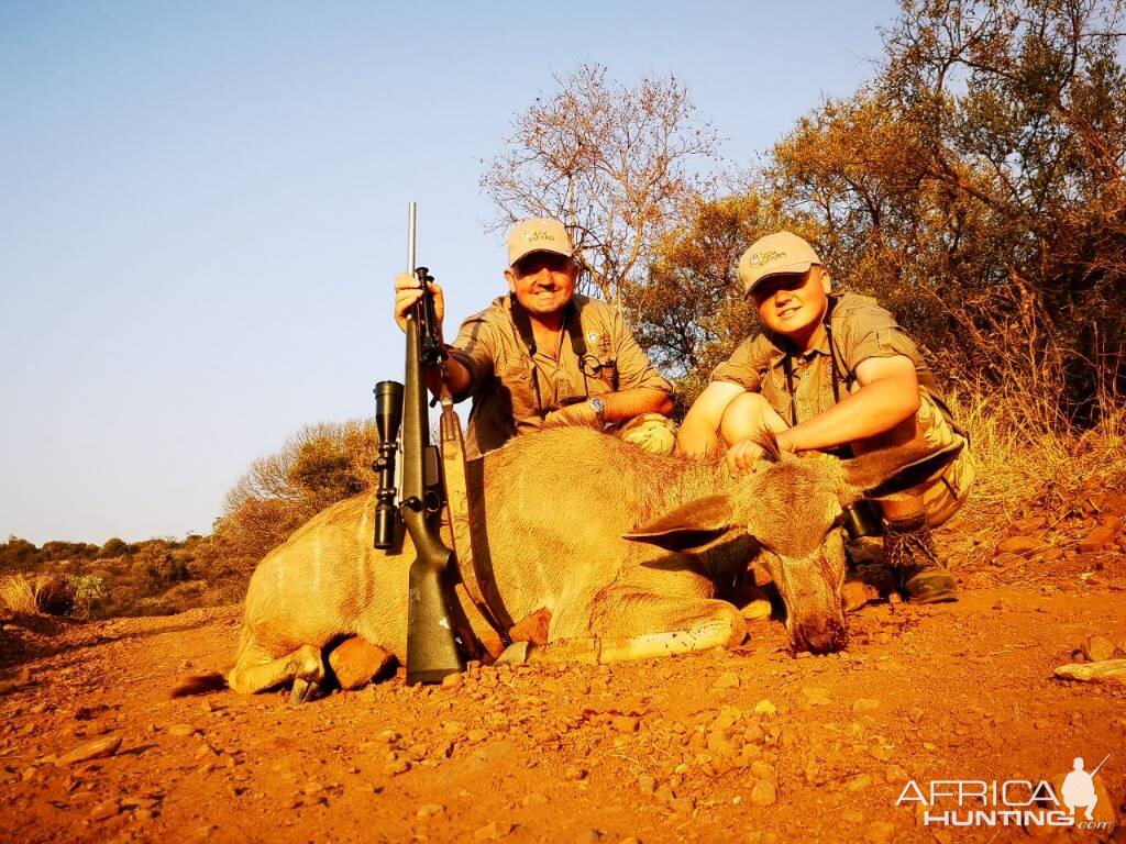 South Africa Cull Hunting Female Kudu